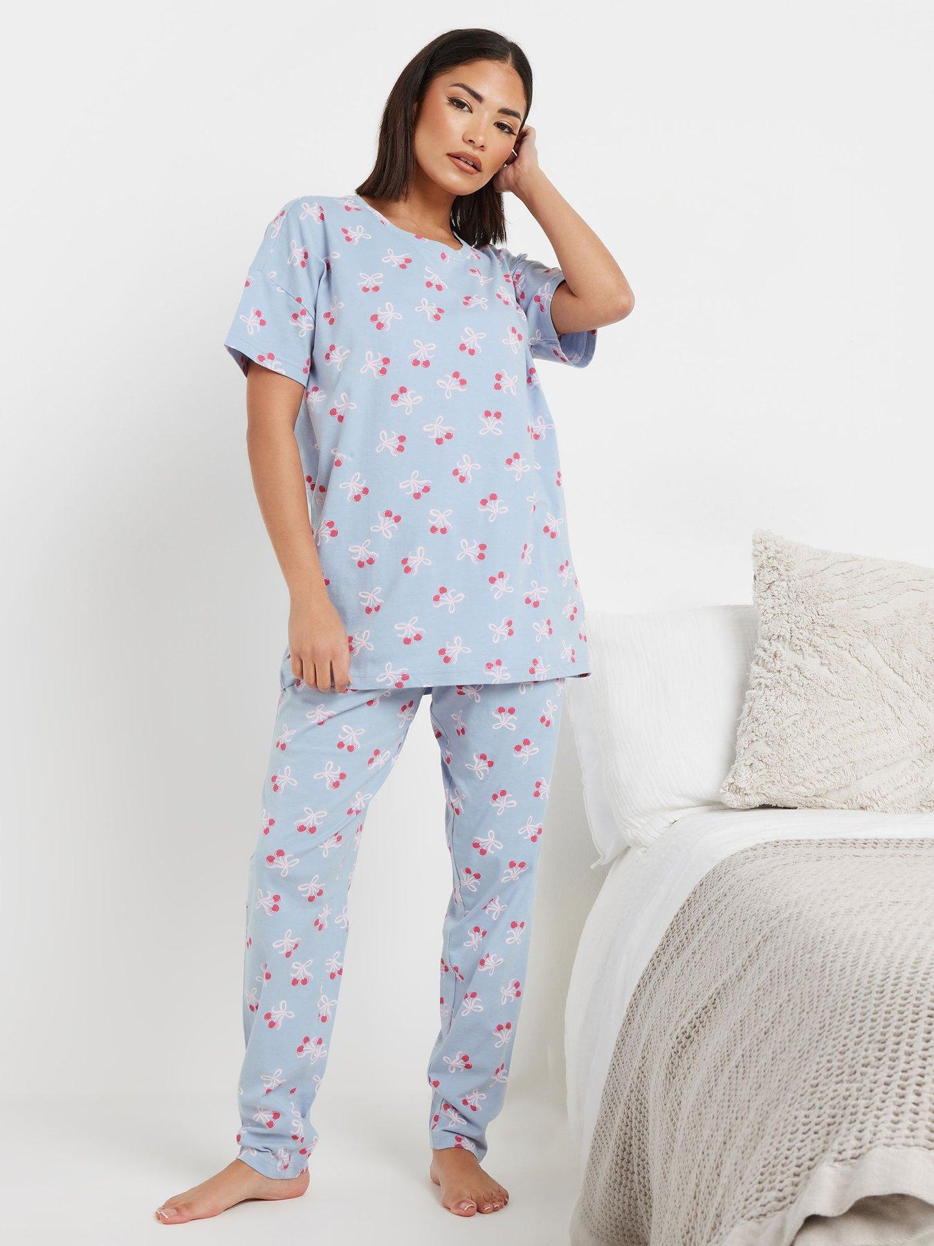 undefined Cherry Bows Tapered Pj Set