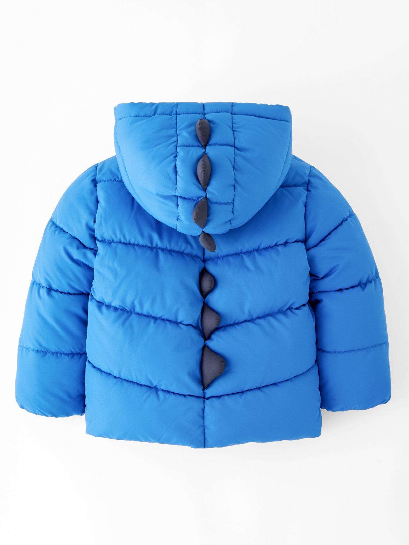 Image 2 of 5 of Mini V by Very Boys Dino Novelty Puffer Coat - Blue