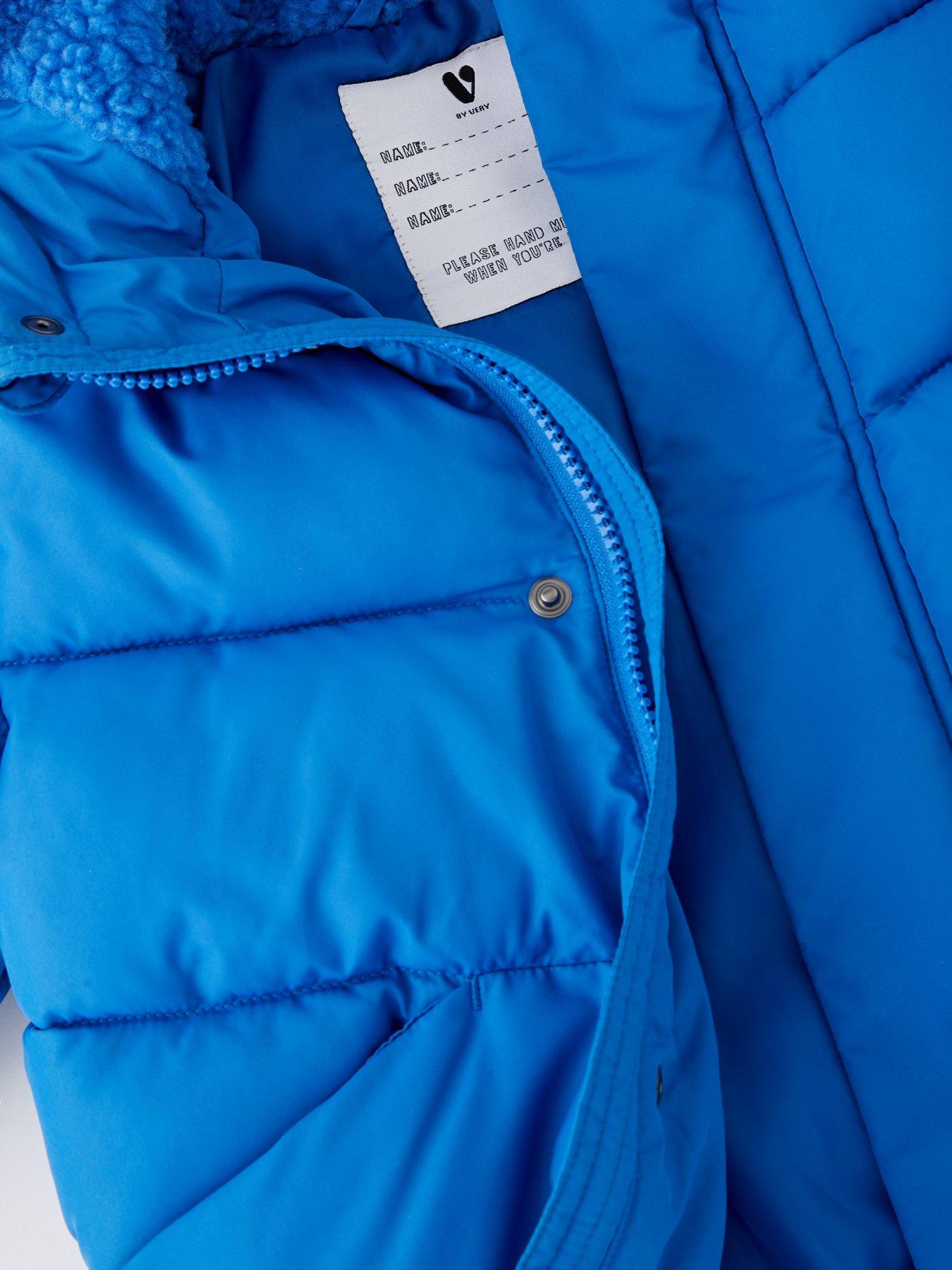 Image 3 of 5 of Mini V by Very Boys Dino Novelty Puffer Coat - Blue