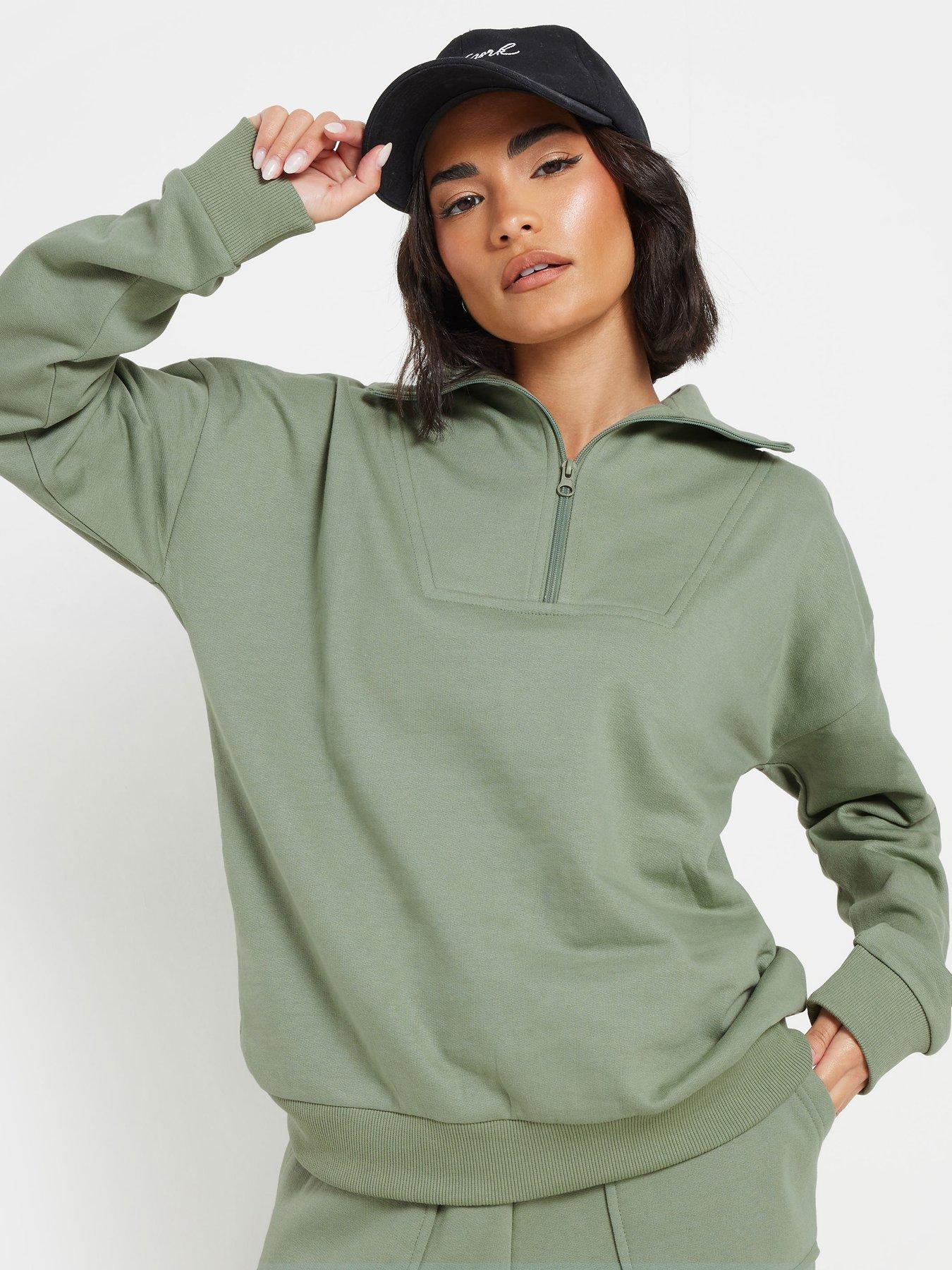 undefined Quarter Zip Sweatshirt - Green
