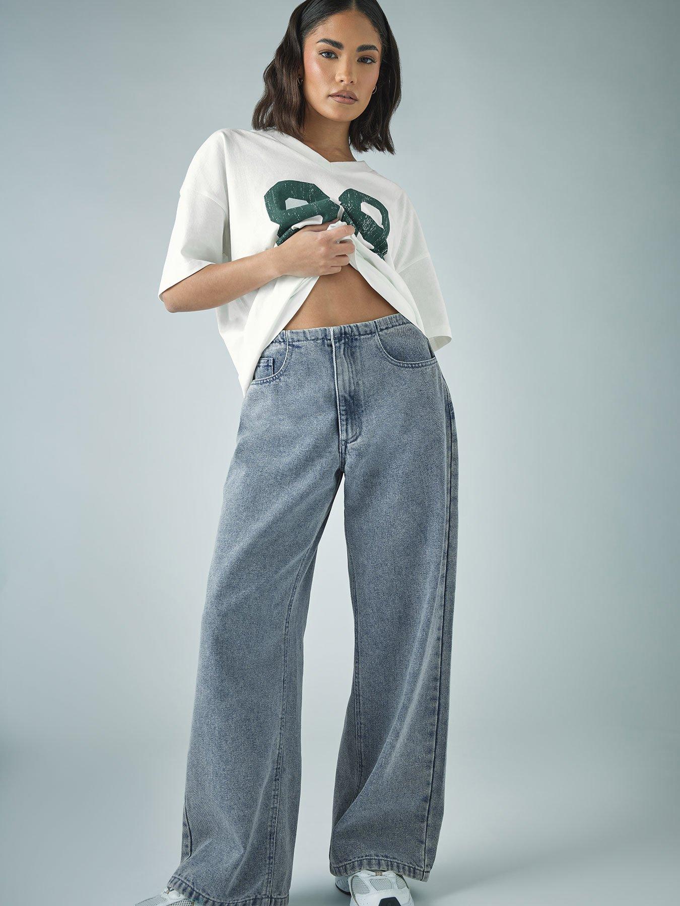 Image 1 of 4 of PixieGirl Thin Waist Band Jean - Blue