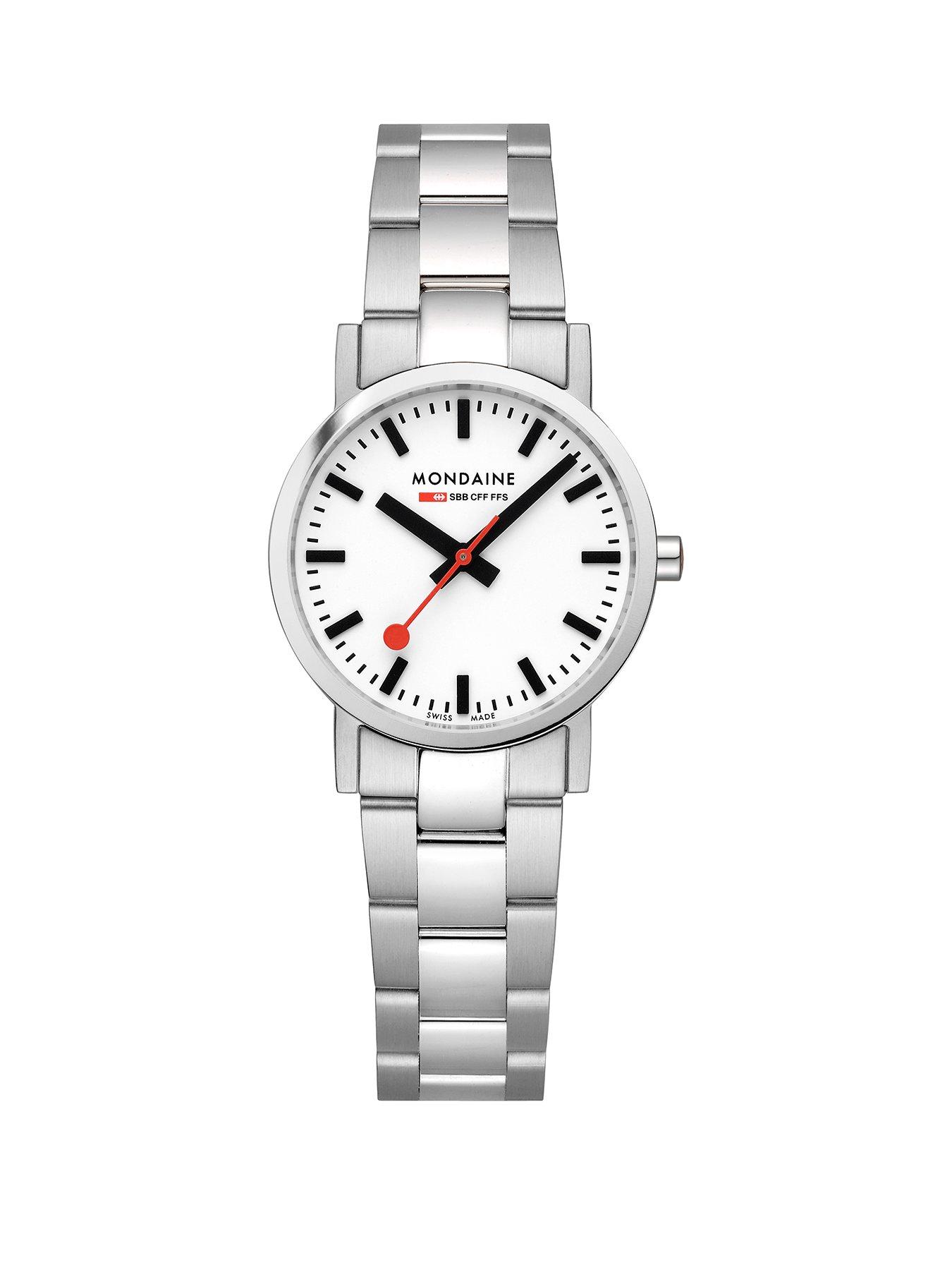 Mondaine Ladies 30mm Classic Stainless Steel Strap Watch