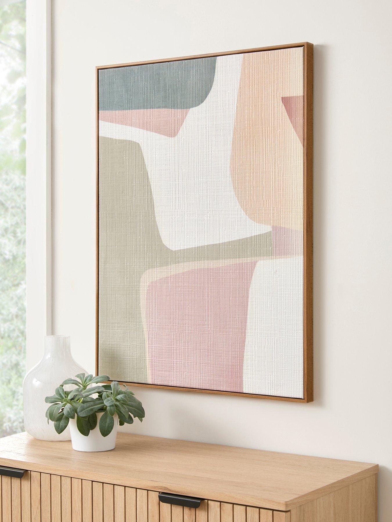 The Very Collection Sensorial Nature Abstract Hand Paint Canvas 60x80cm - FSC® Certified