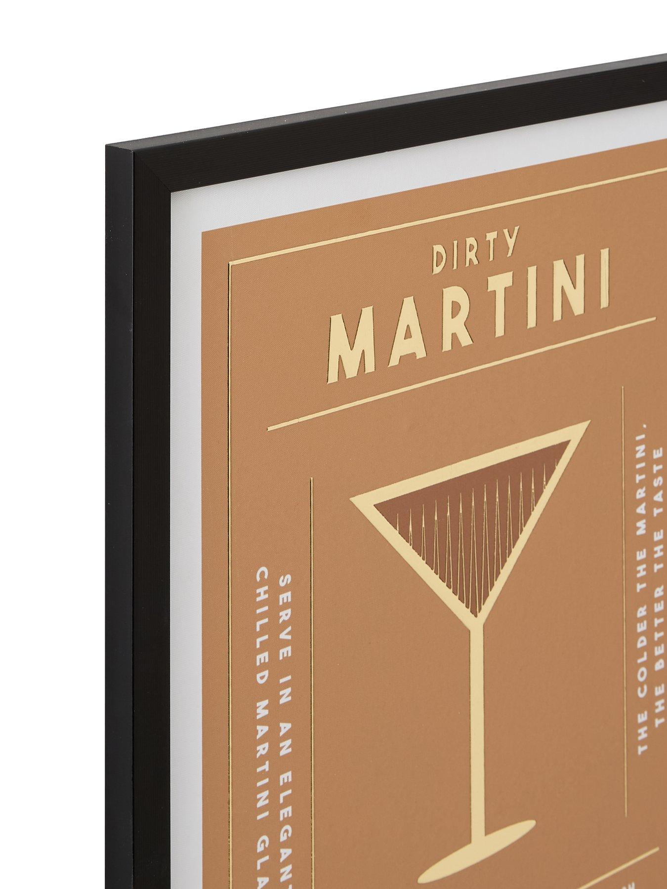 Image 4 of 5 of The Very Collection Set of 3 Gold Foil Cocktail Frames 40x50cm - FSC&reg; Certified