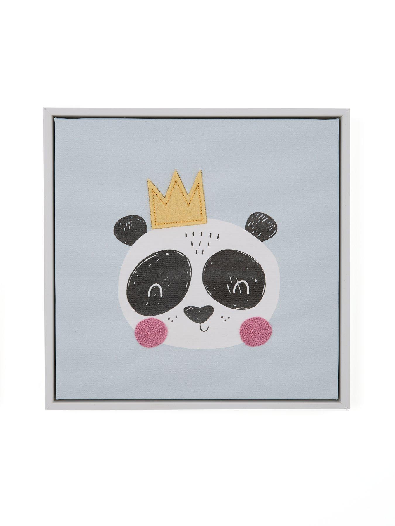 Image 4 of 7 of The Very Collection Set of 3 Animal Canvas with Embroidery 25x25cm - FSC&reg;Certified