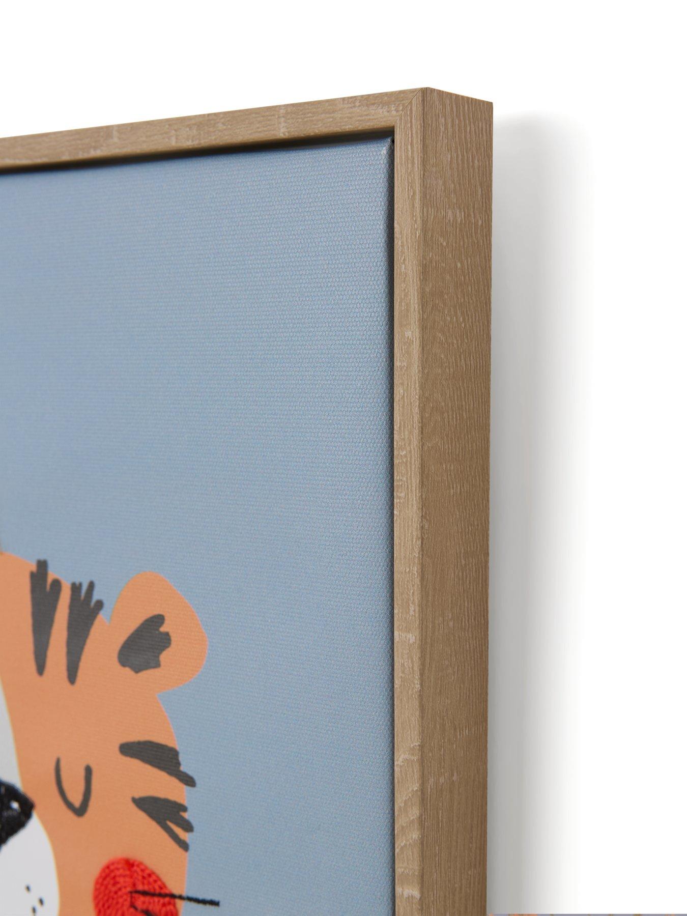 Image 6 of 7 of The Very Collection Set of 3 Animal Canvas with Embroidery 25x25cm - FSC&reg;Certified