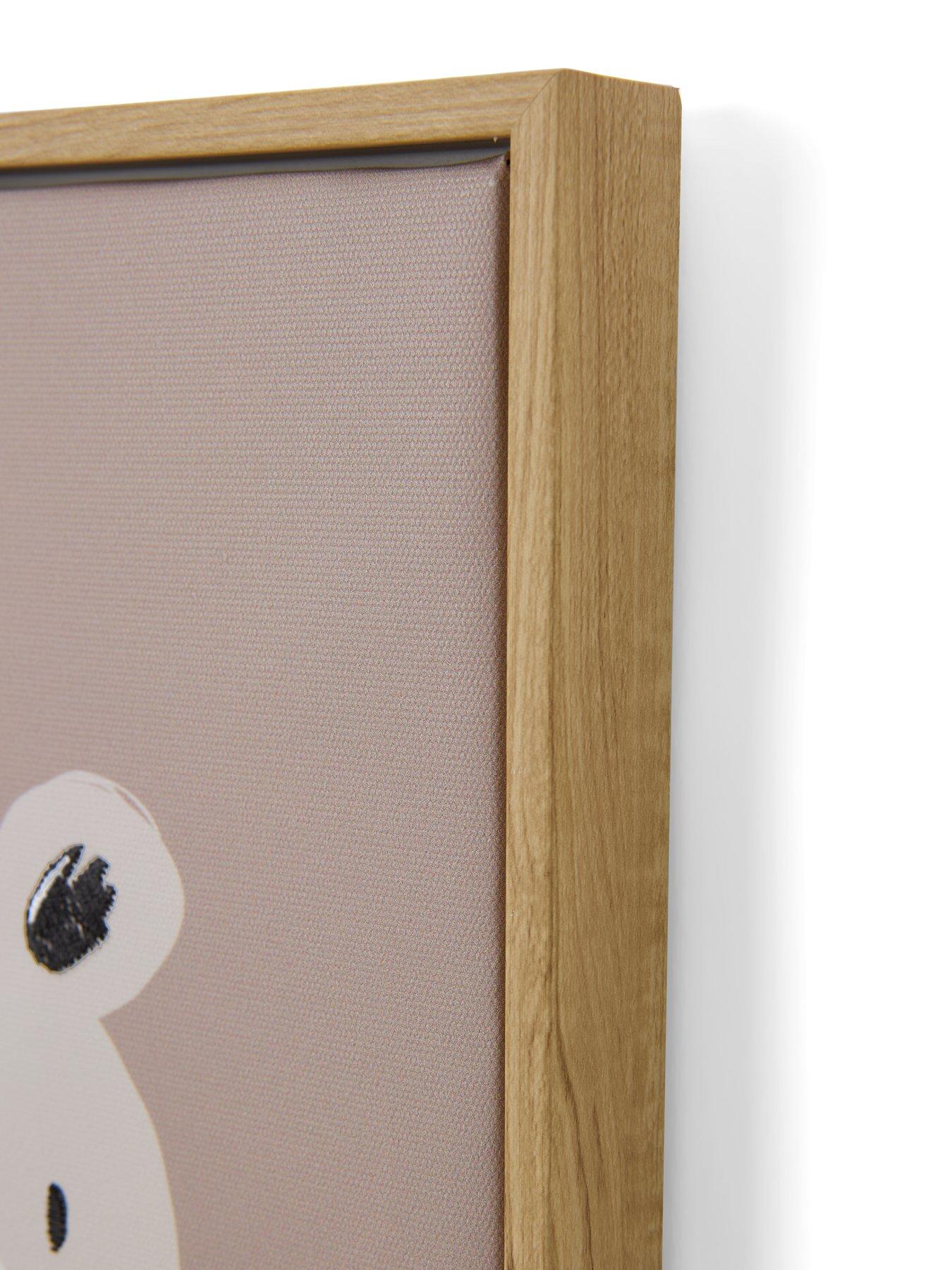 Image 7 of 7 of The Very Collection Set of 3 Animal Canvas with Embroidery 25x25cm - FSC&reg;Certified