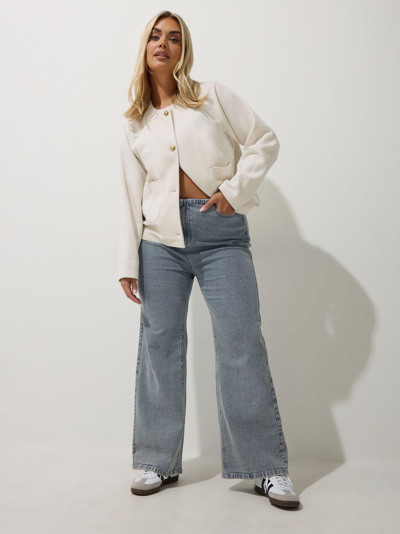 Image 3 of 4 of Yours Curve Thin Waist Band Jean