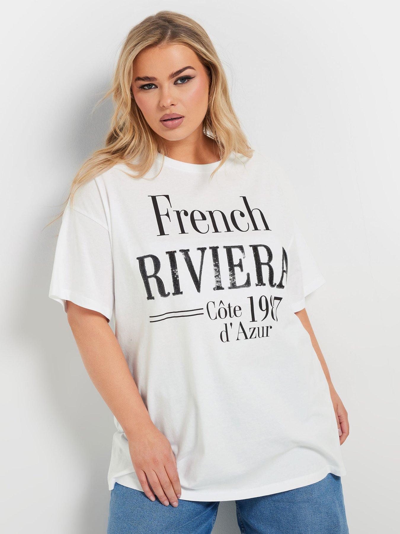 undefined Curve French Riviera T-Shirt - White