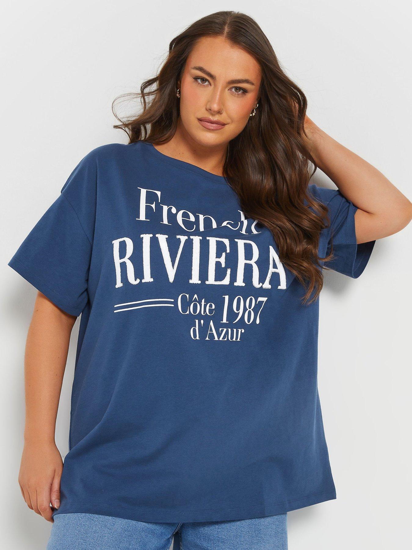 undefined Curve French Riviera T-Shirt - Blue