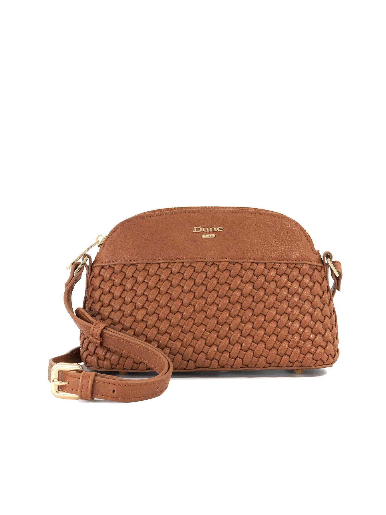 Image 1 of 5 of Dune London Distinct Woven Crossbody Bag - Tan