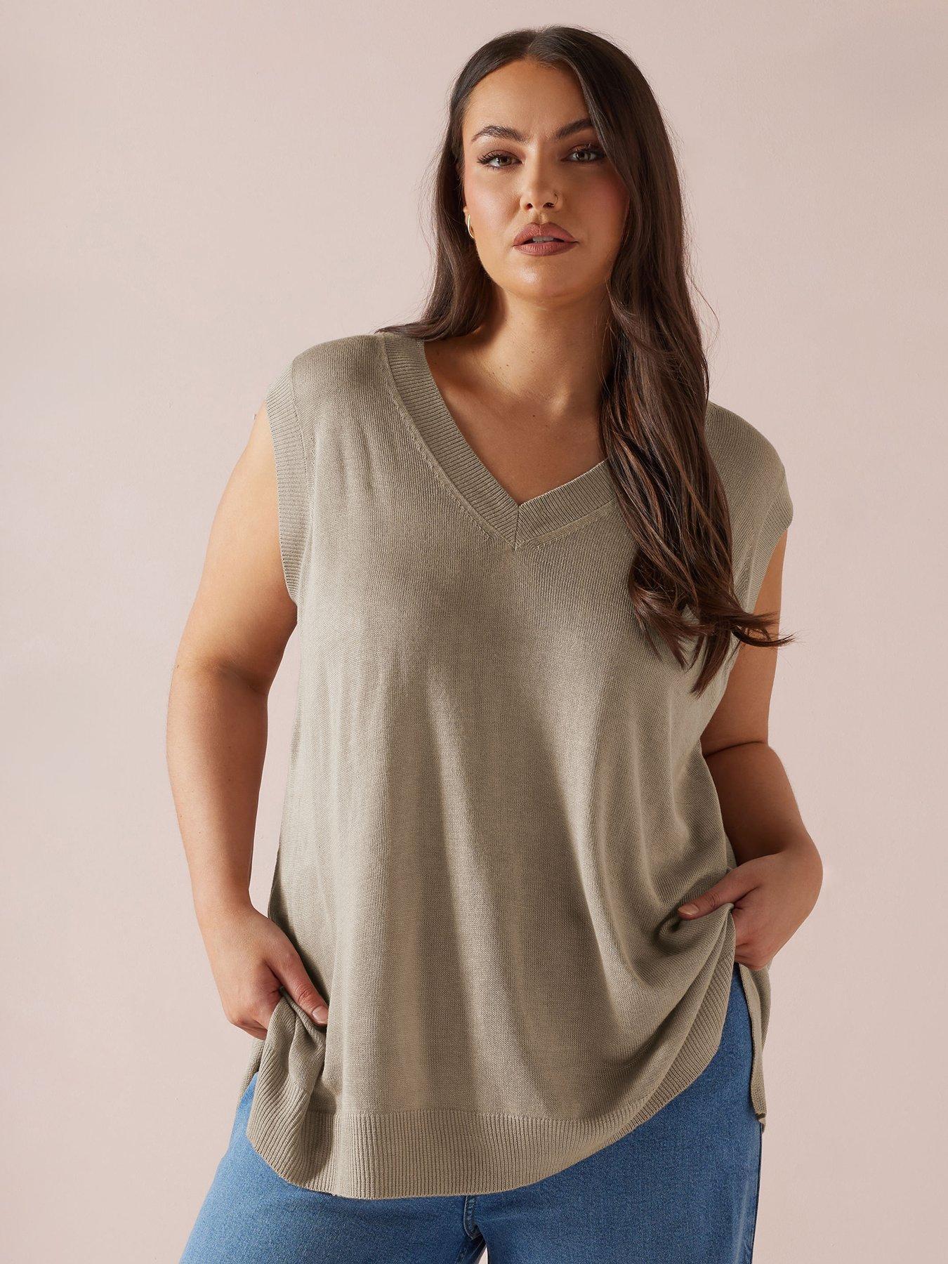 undefined Curve Lightweight Vest - Natural