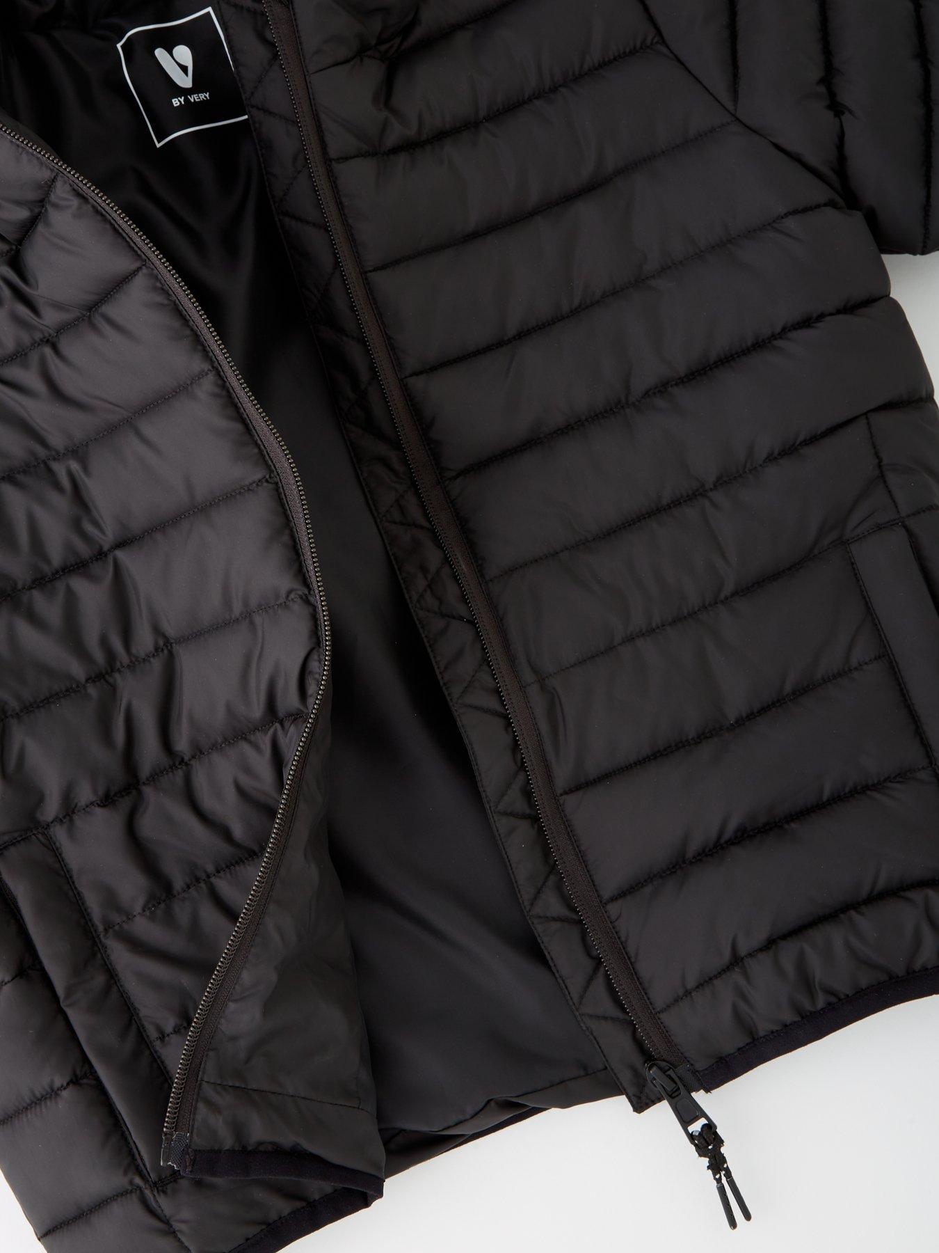 Image 3 of 4 of The Very Collection Boys Lightweight Padded Jacket - Black