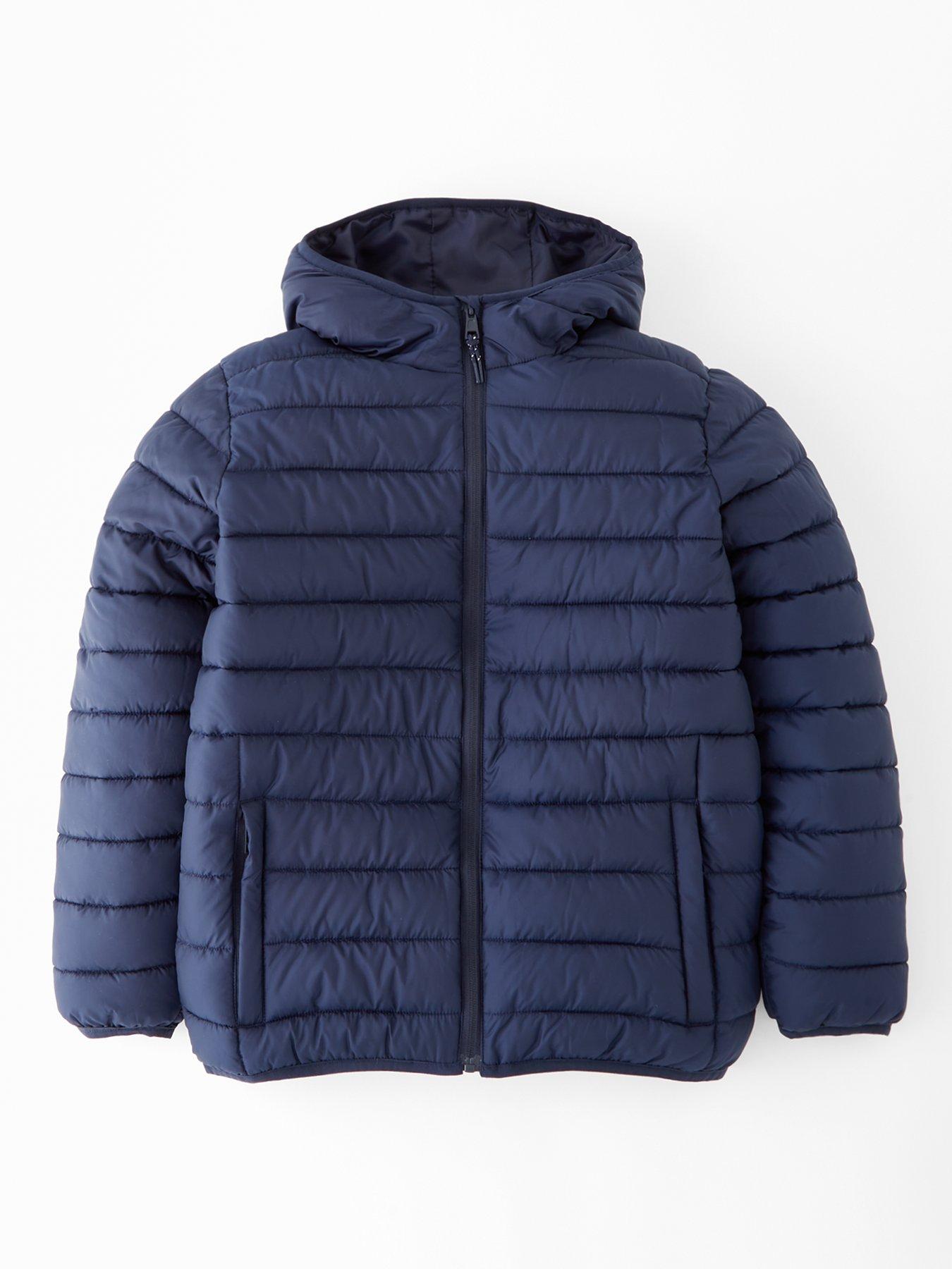 V by Very Boys Lightweight Padded Jacket - Navy