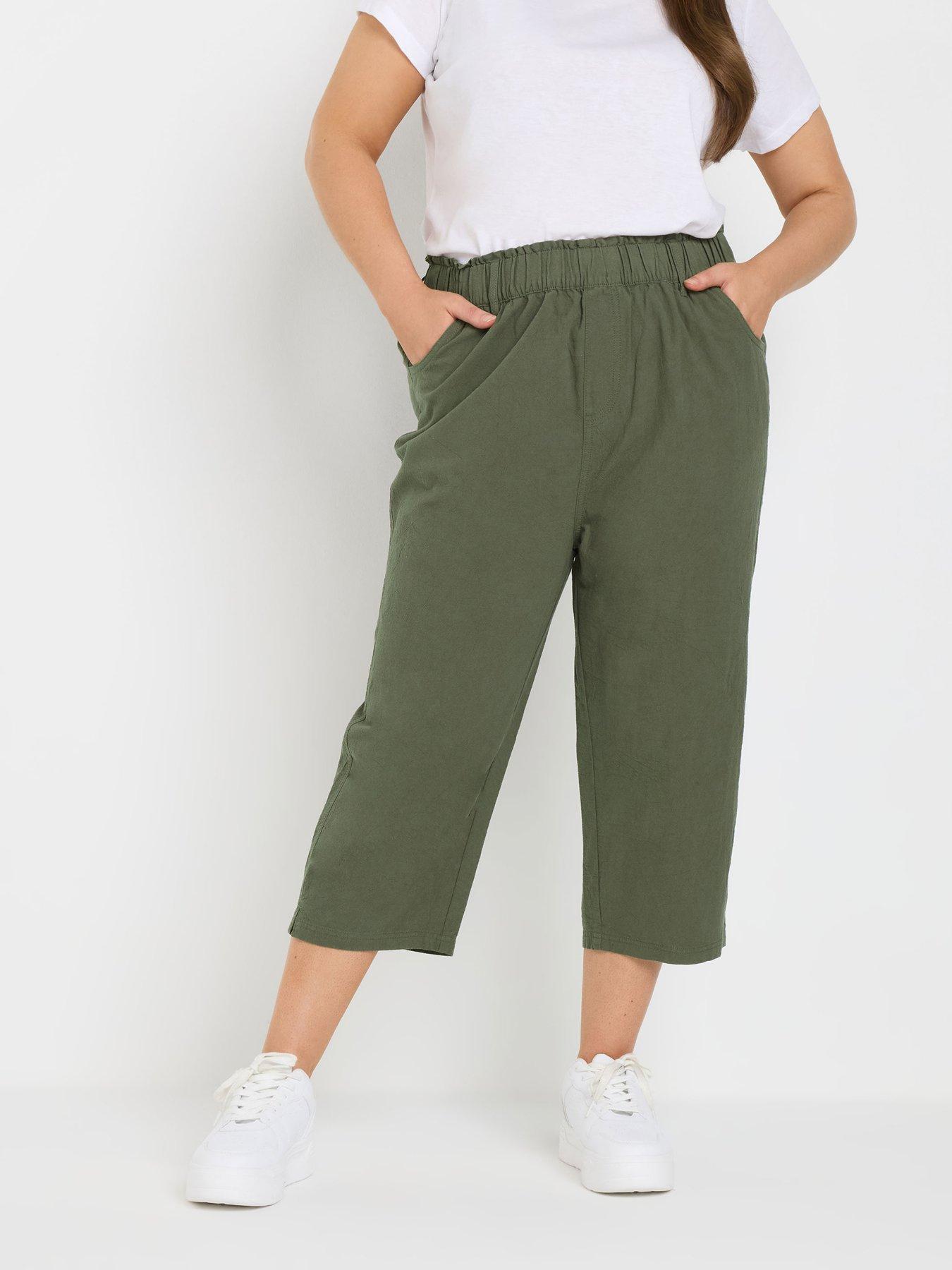 undefined Curve Cool Cotton Cropped Trouser