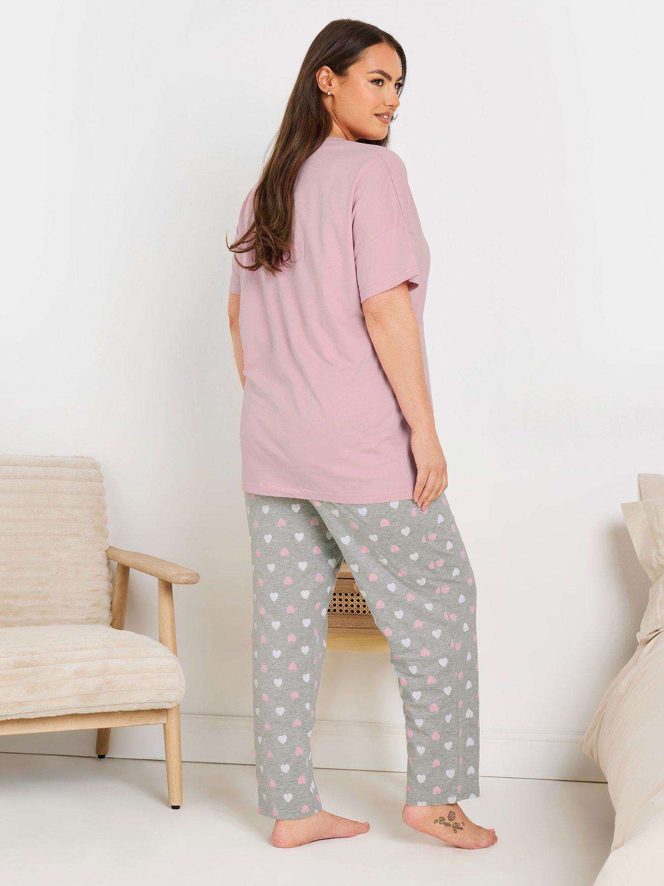 Image 2 of 4 of Yours Curve Good Night Guinea Pig Wide Leg Pj Set