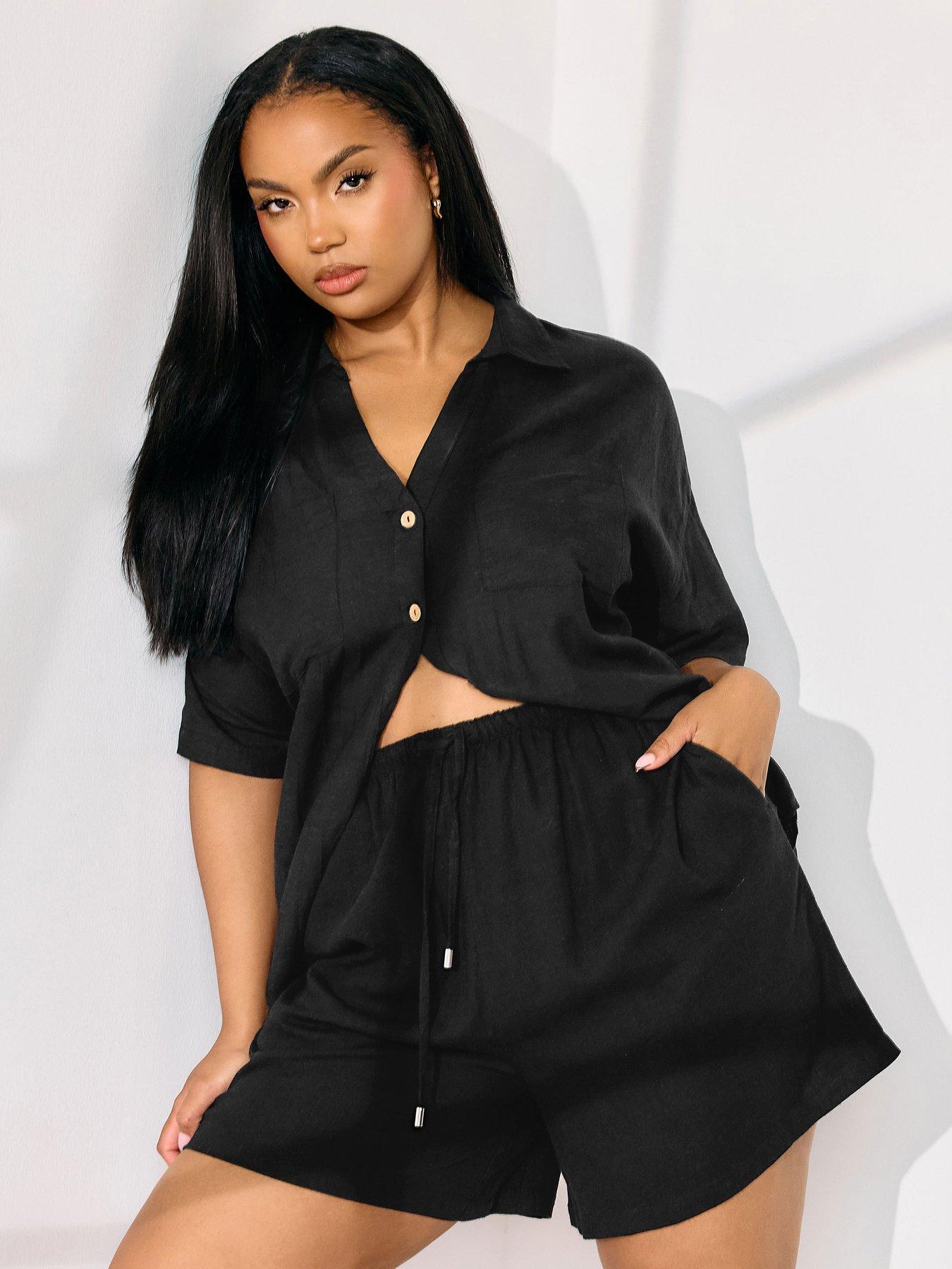 undefined Curve Linen Short