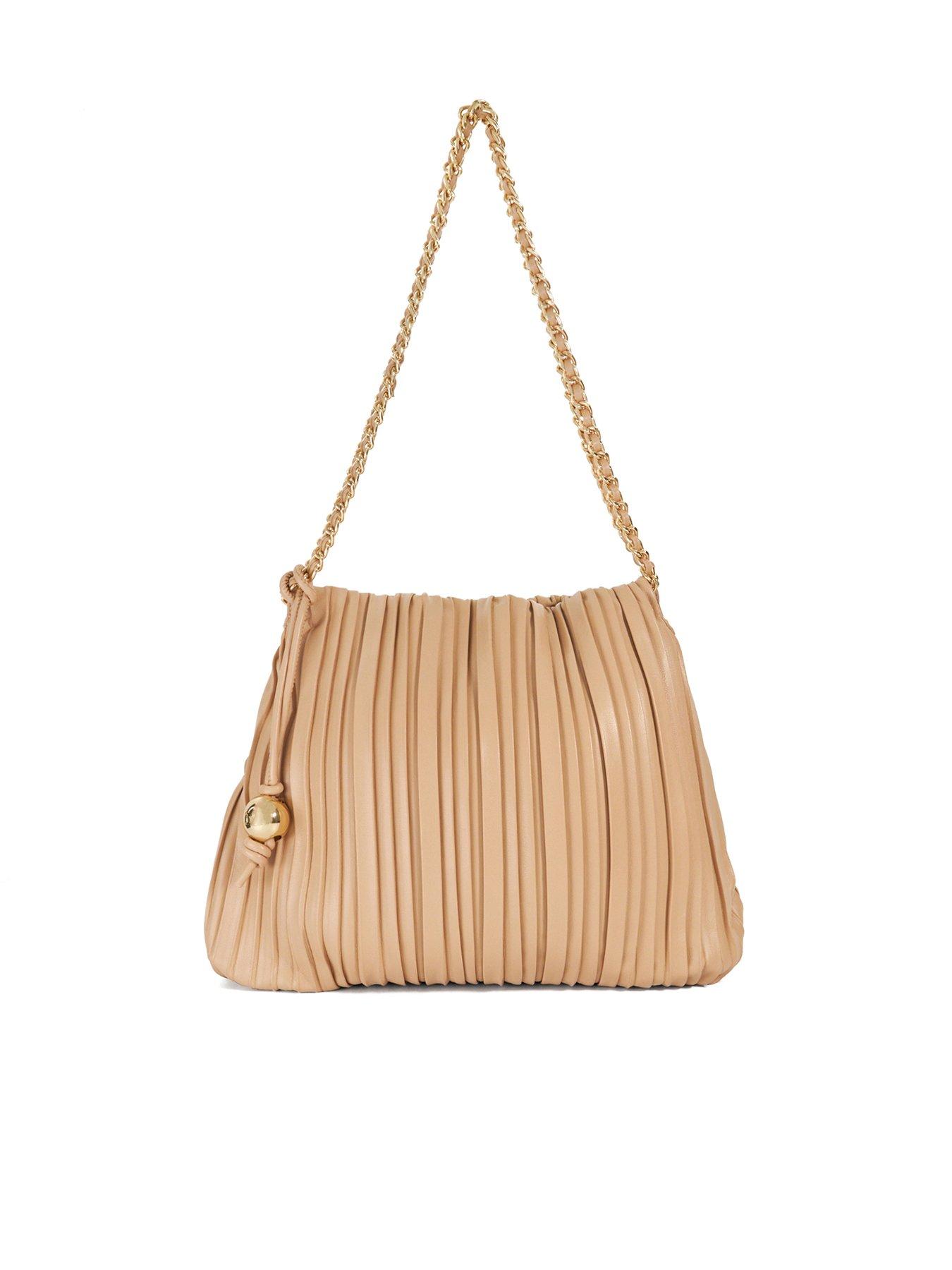 undefined Dominic Pleated Chain Handle Bag - Blush
