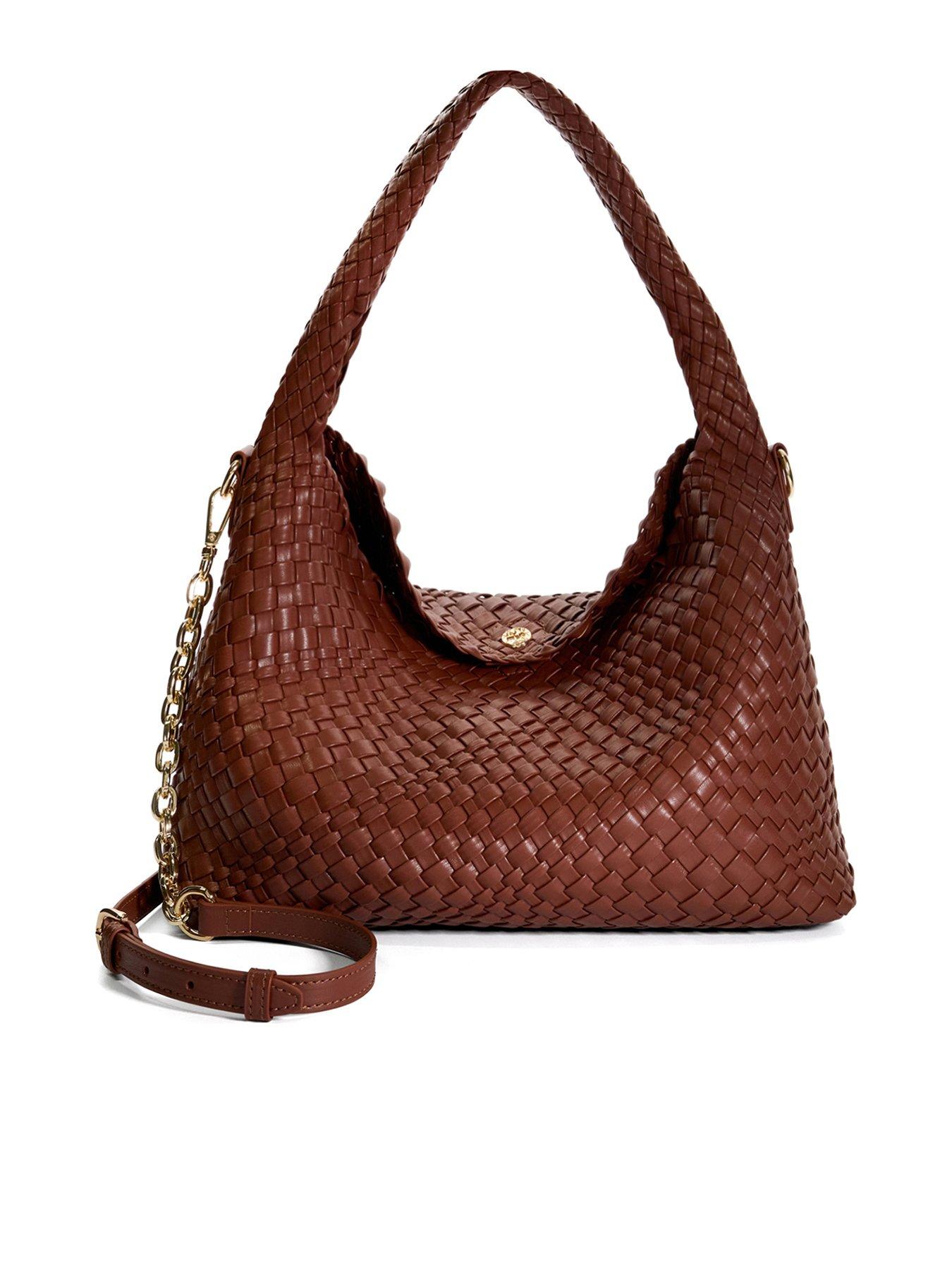 undefined Deliberate Woven Shoulder Bag - Tan