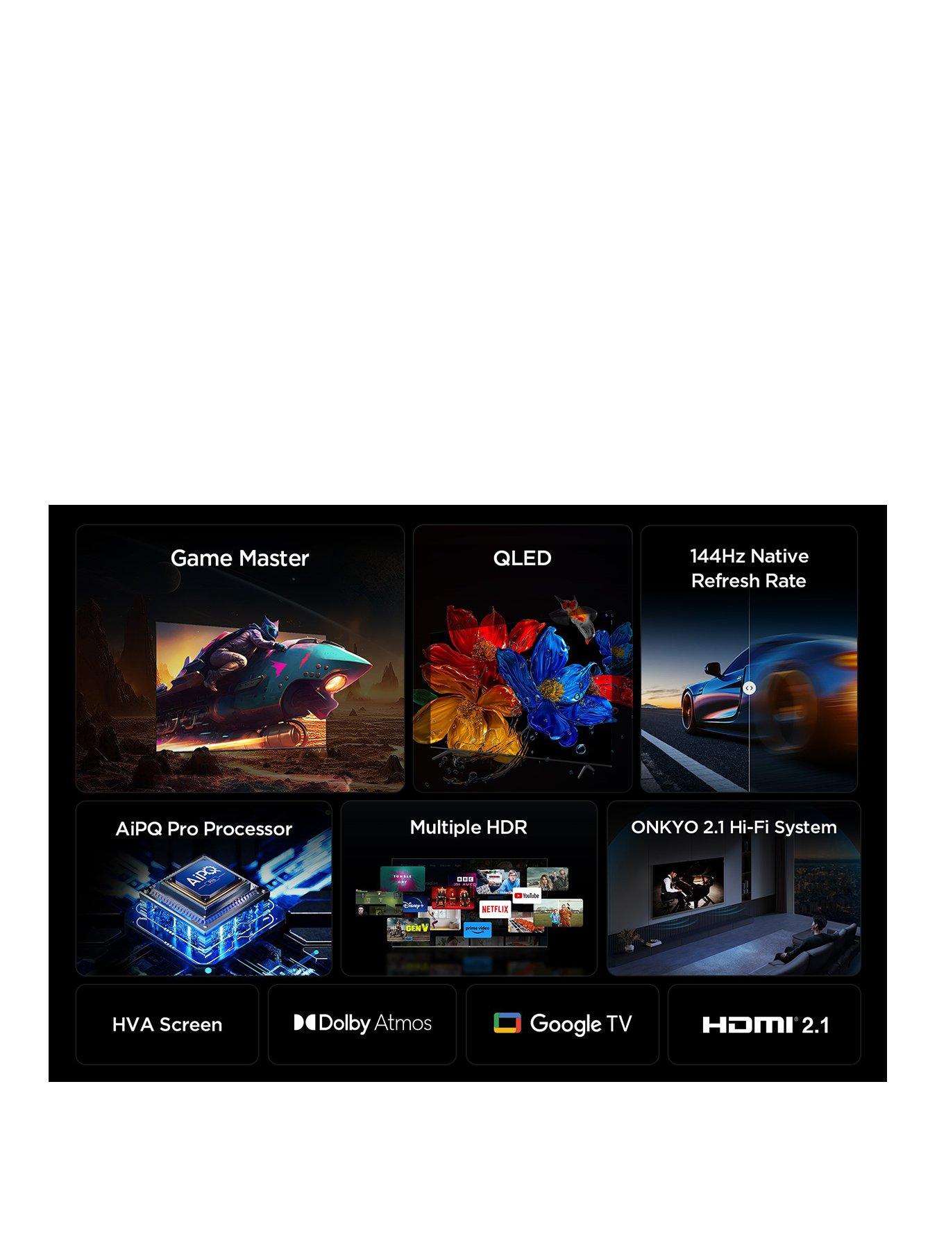 Image 2 of 7 of TCL 85P8K-UK Google QLED 144HZ
