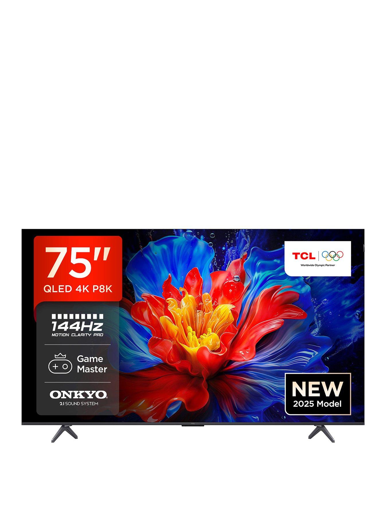 undefined 75P8K-UK 75-inch, QLED, 4K HDR Pro, 144HZ, Google Smart TV