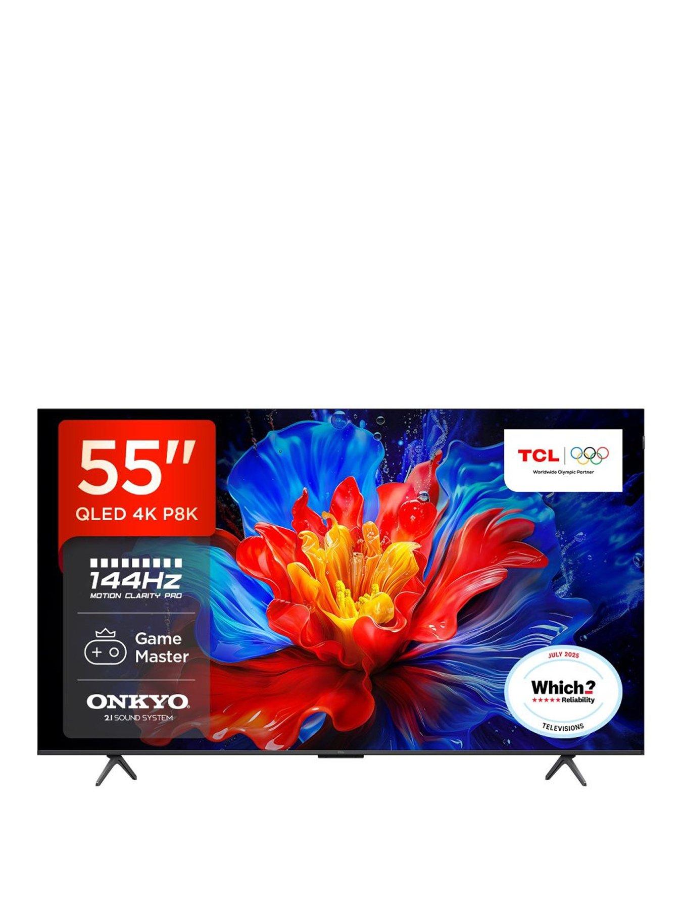 Image 1 of 7 of TCL 55P8K -UK QLED, 4K HDR Pro, 144HZ, Google Smart TV