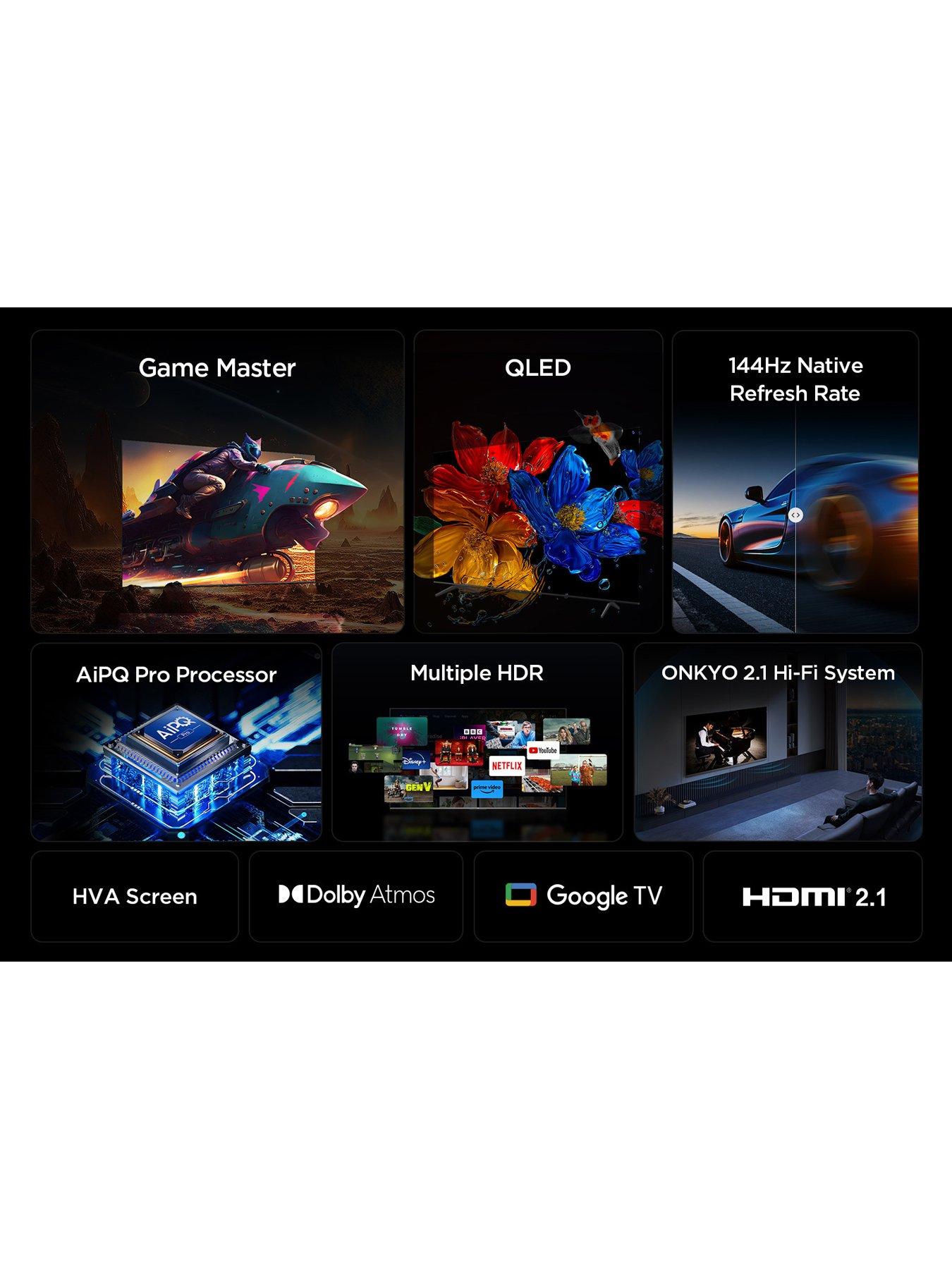 Image 4 of 7 of TCL 55P8K -UK QLED, 4K HDR Pro, 144HZ, Google Smart TV