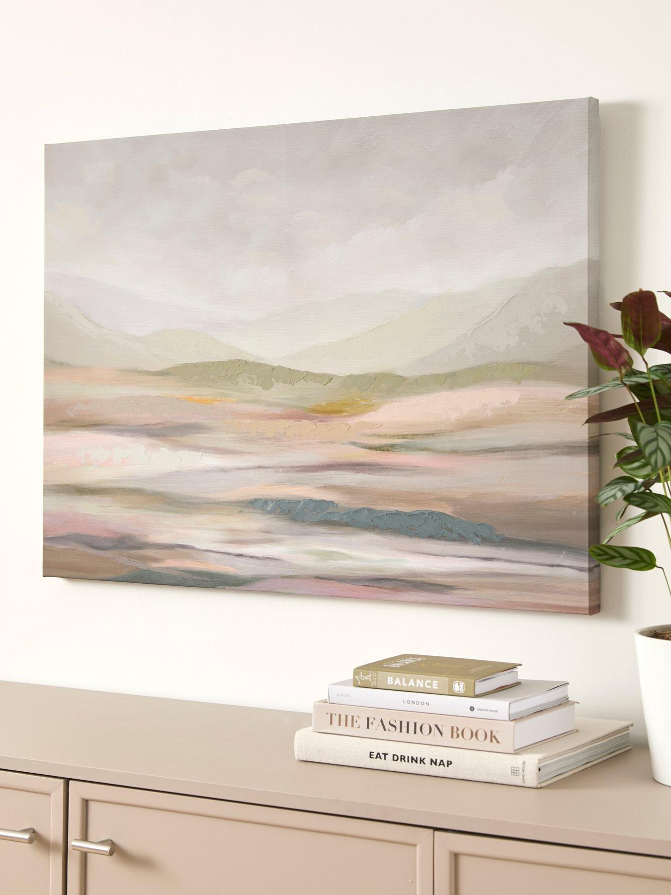The Very Collection Foggy Landscape Printed Canvas with Hand Paint 60x80cm - FSC® Certified