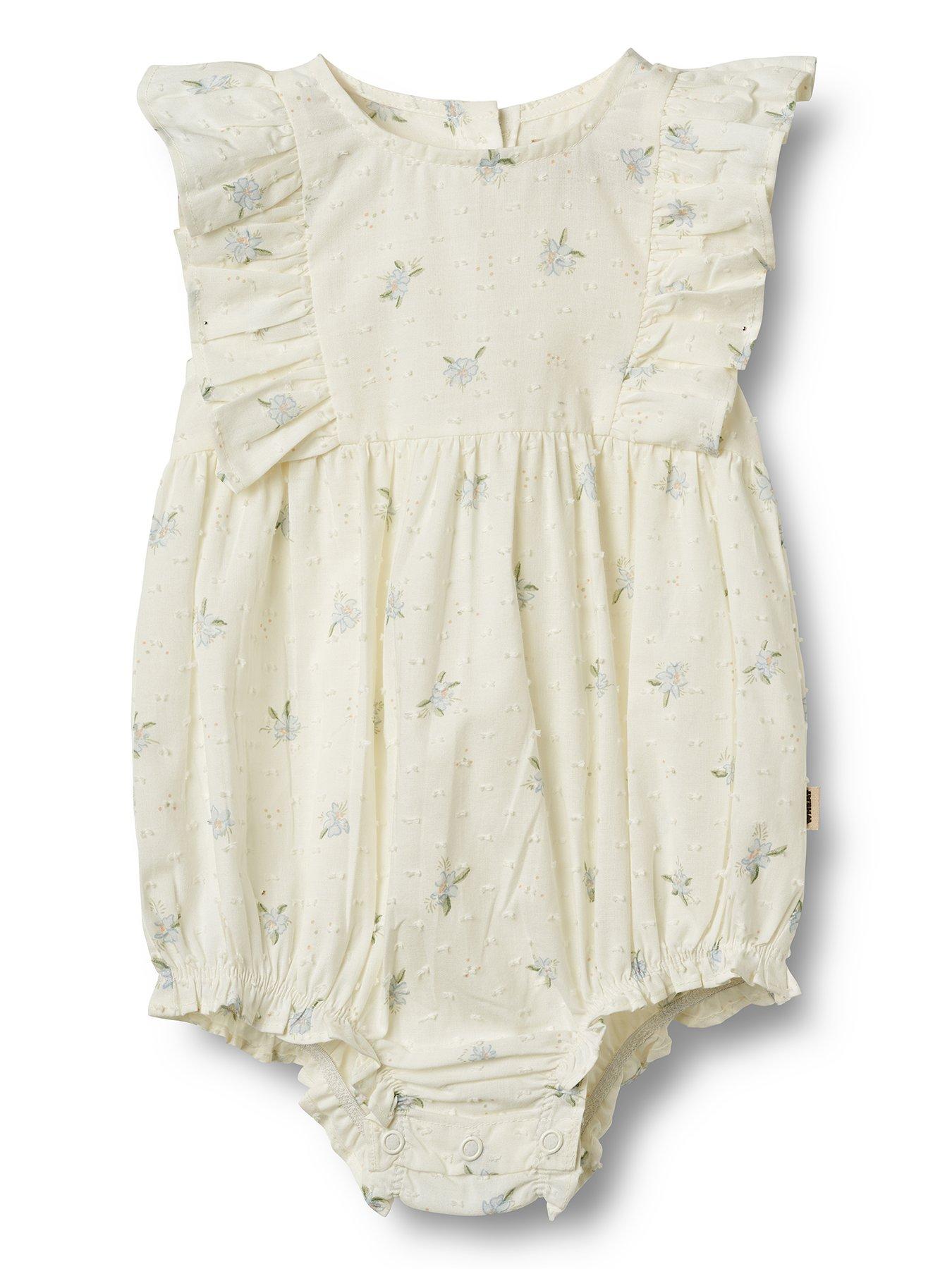 Wheat Baby Girls Emmaline Romper - Cream
