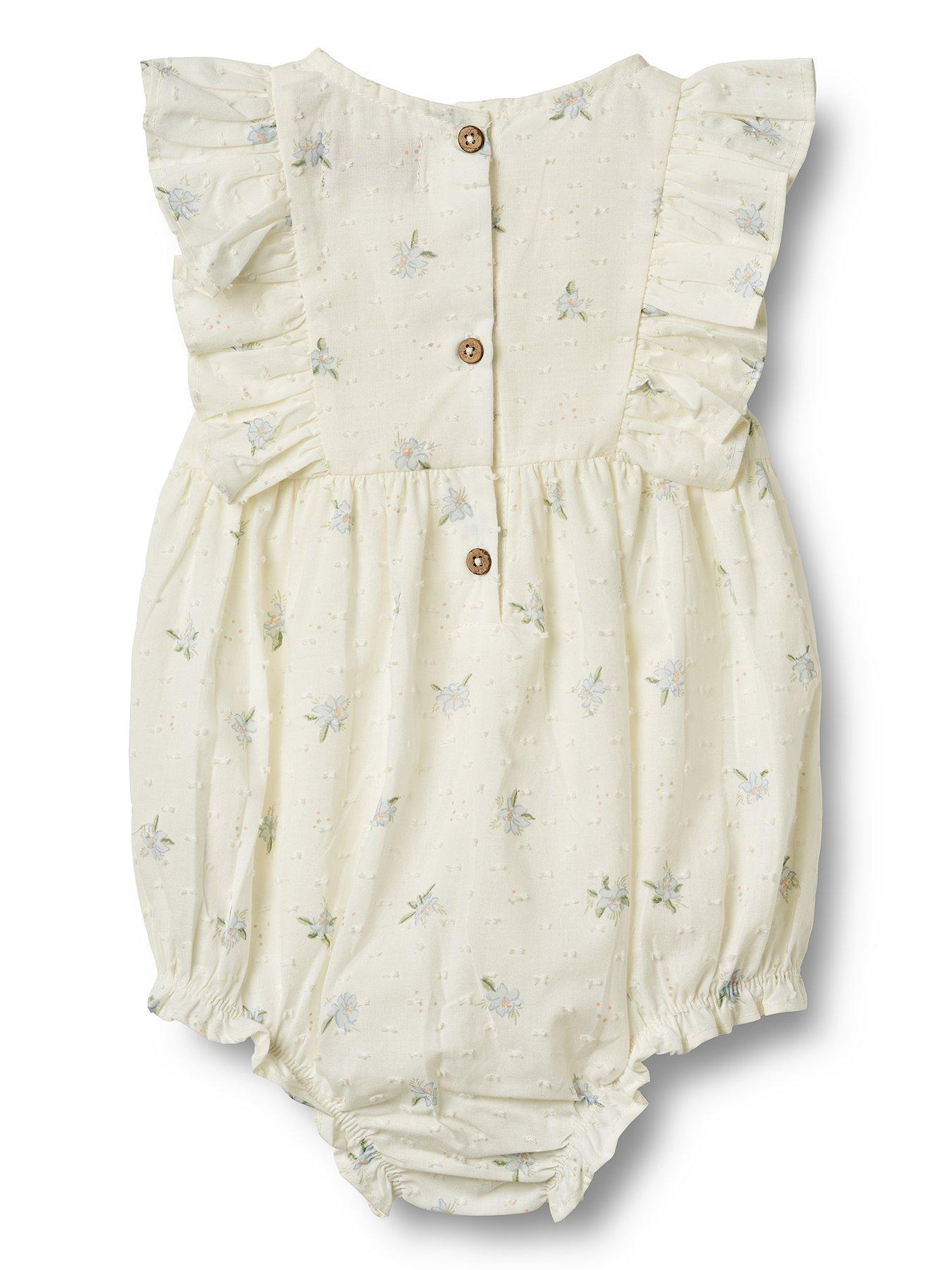 Image 2 of 3 of Wheat Baby Girls Emmaline Romper - Cream