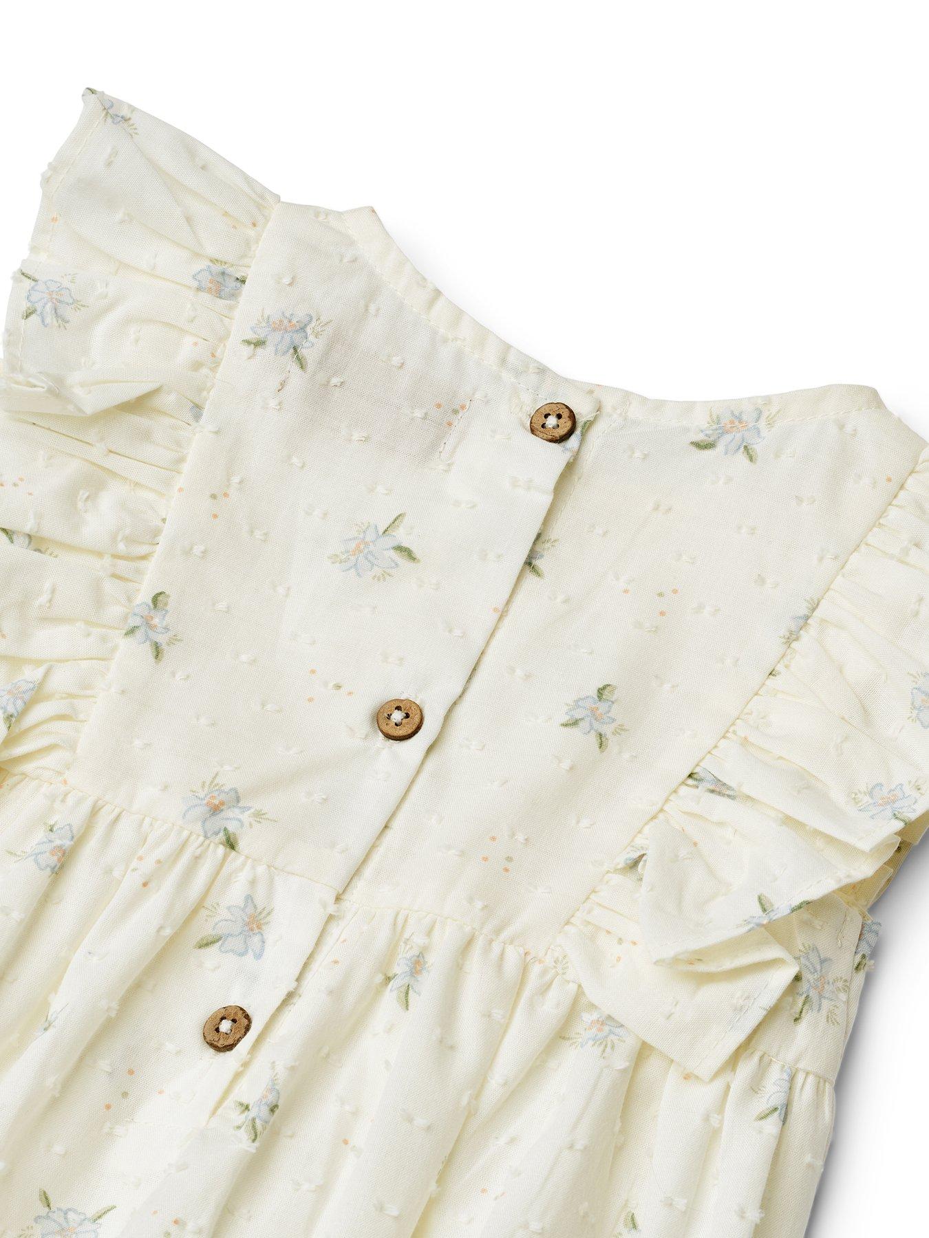Image 3 of 3 of Wheat Baby Girls Emmaline Romper - Cream