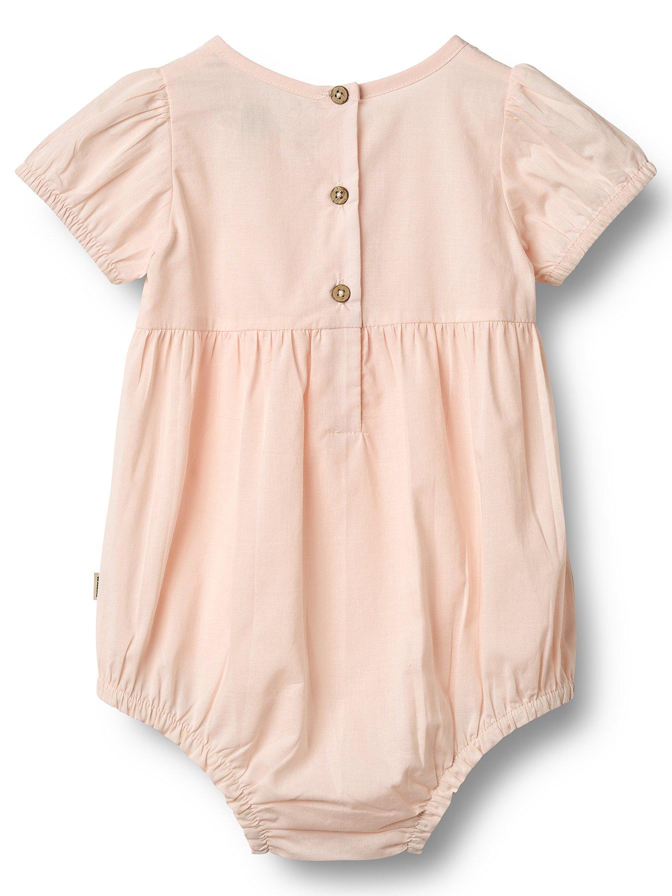 Image 2 of 3 of Wheat Baby Girls Victoria Romper - Light Pink