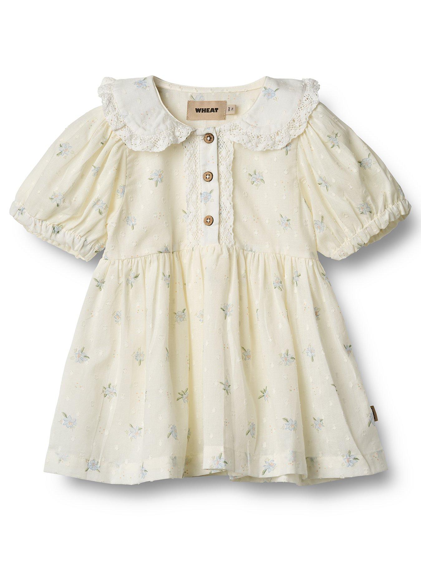 undefined Baby Girls Adele Short Sleeve Dress - Cream