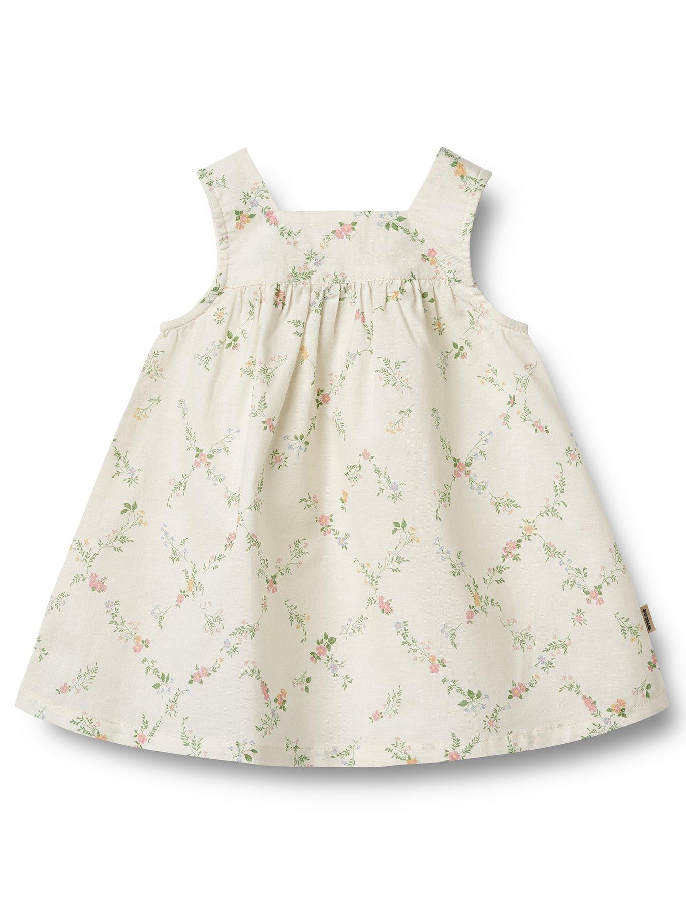 undefined Baby Girls Ayla Sleeveless Floral Dress - Cream