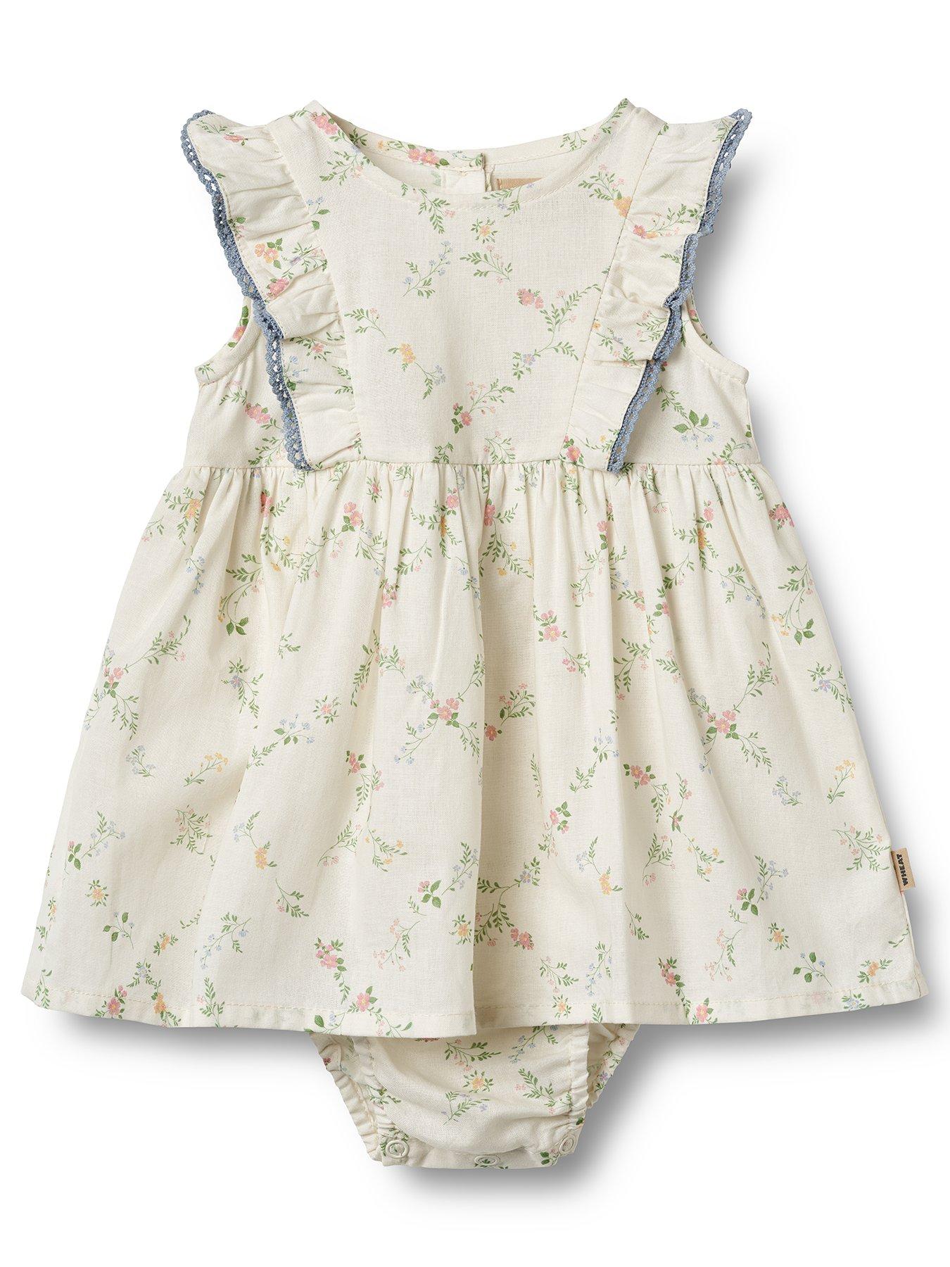 undefined Baby Girls Sofia Romper Dress - Cream
