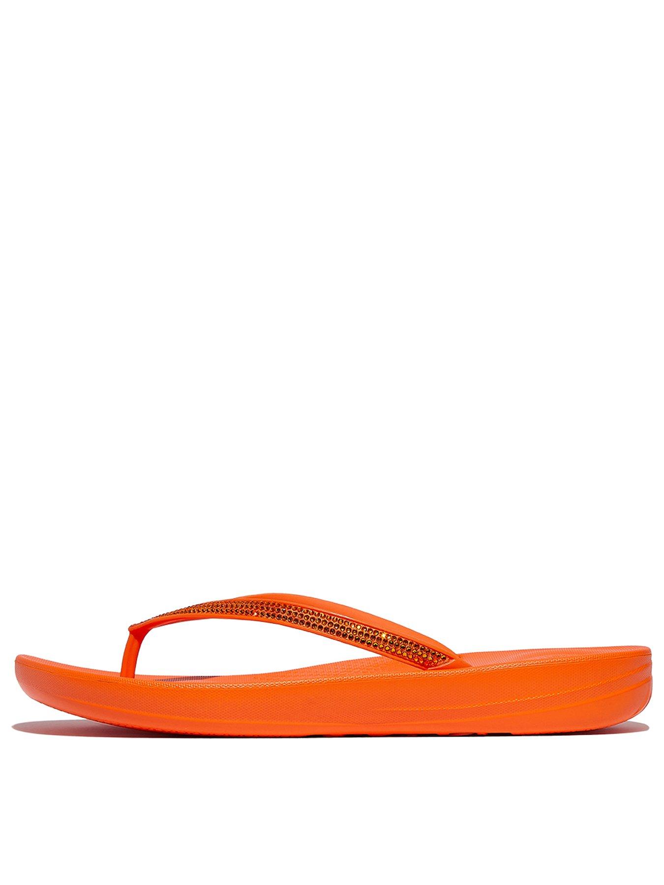 Image 1 of 4 of FitFlop Iqushion Sparkle - Pop Orange
