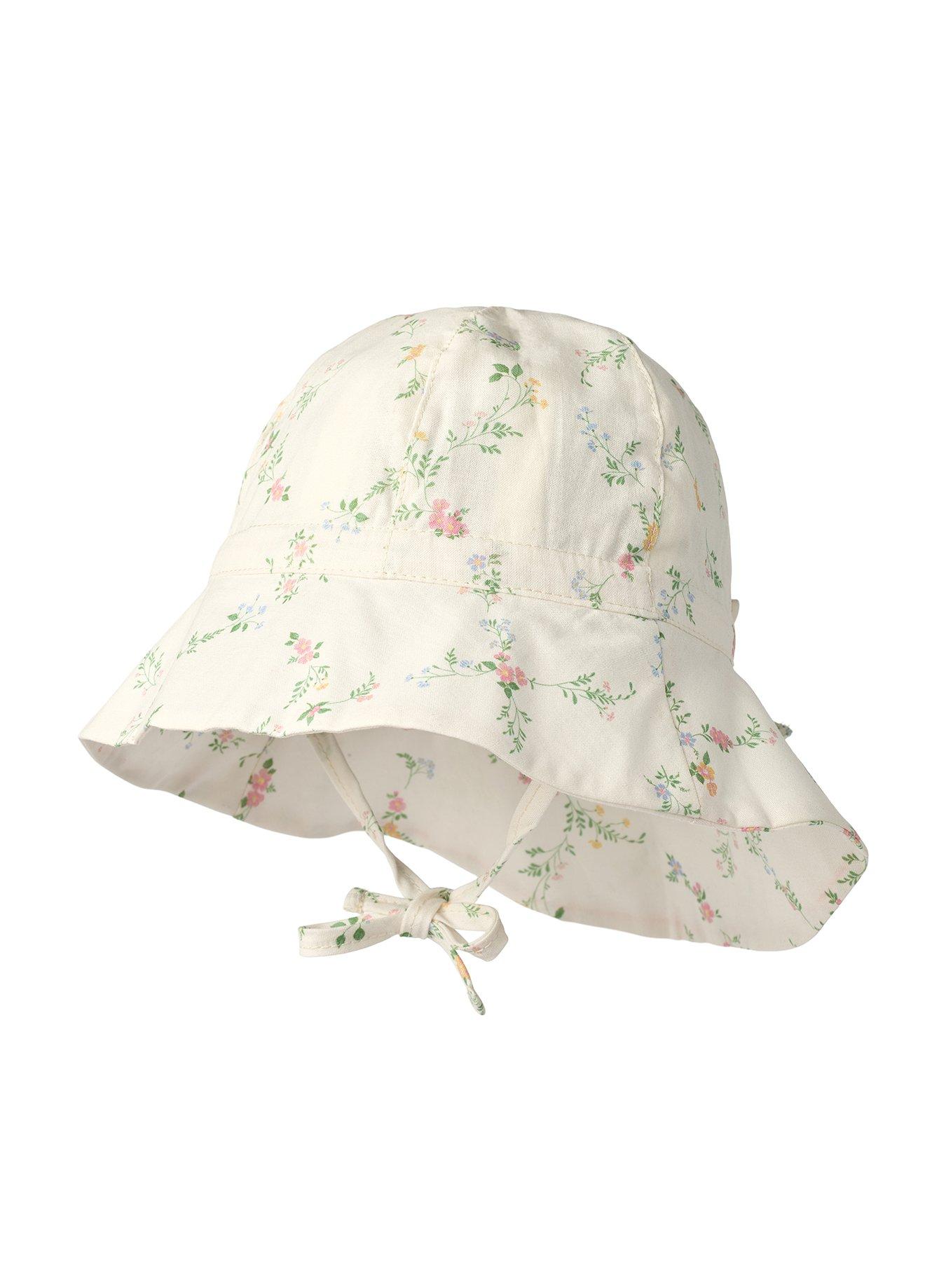 undefined Baby Girls Floral Sun Hat - Cream