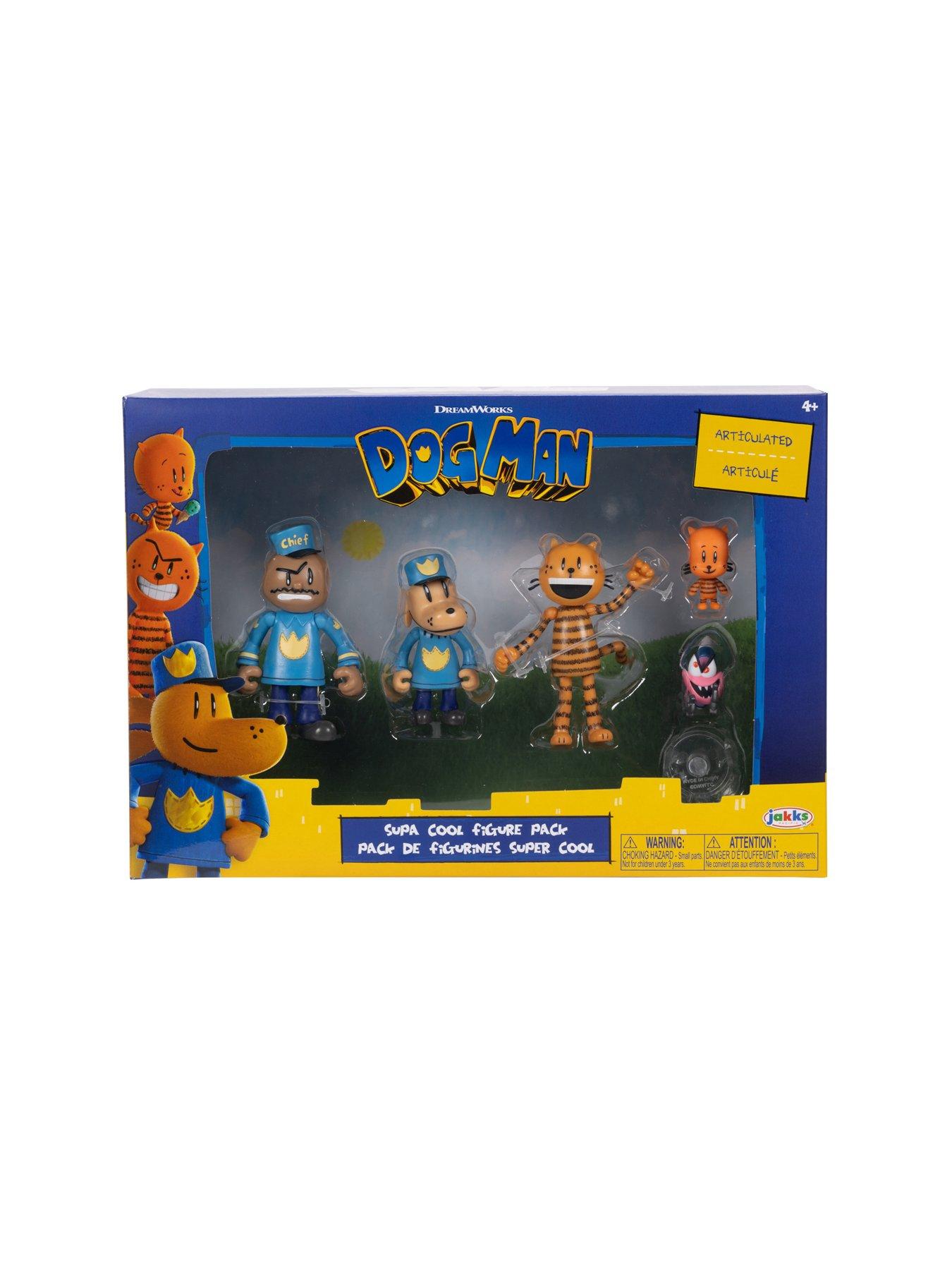 Image 2 of 7 of Dog Man <p>Dog Man Movie Action Figures Multipack Set with Articulated Scale Figures</p>