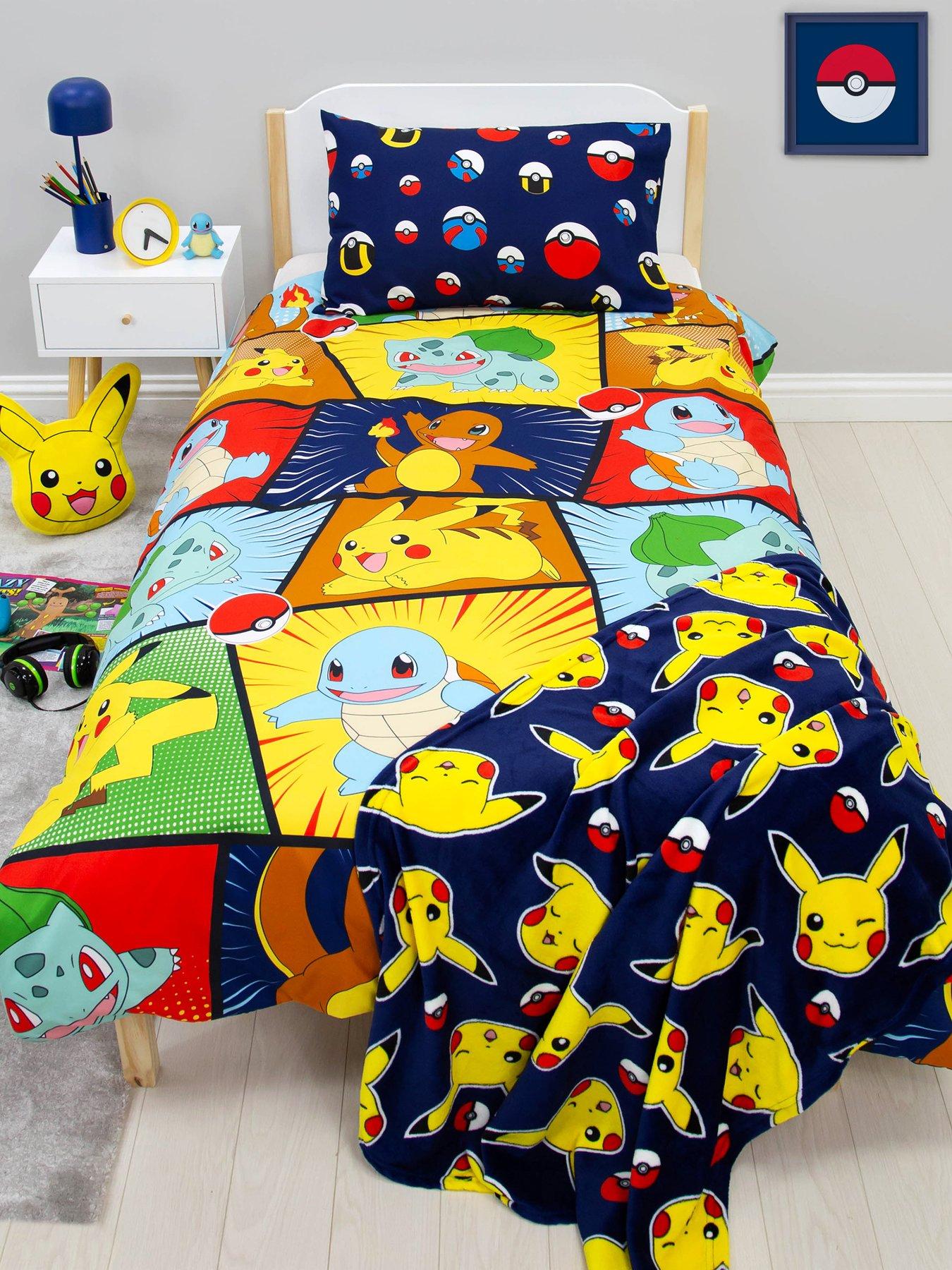 Image 1 of 6 of Pokemon Retro Rotary Single Duvet Cover Set