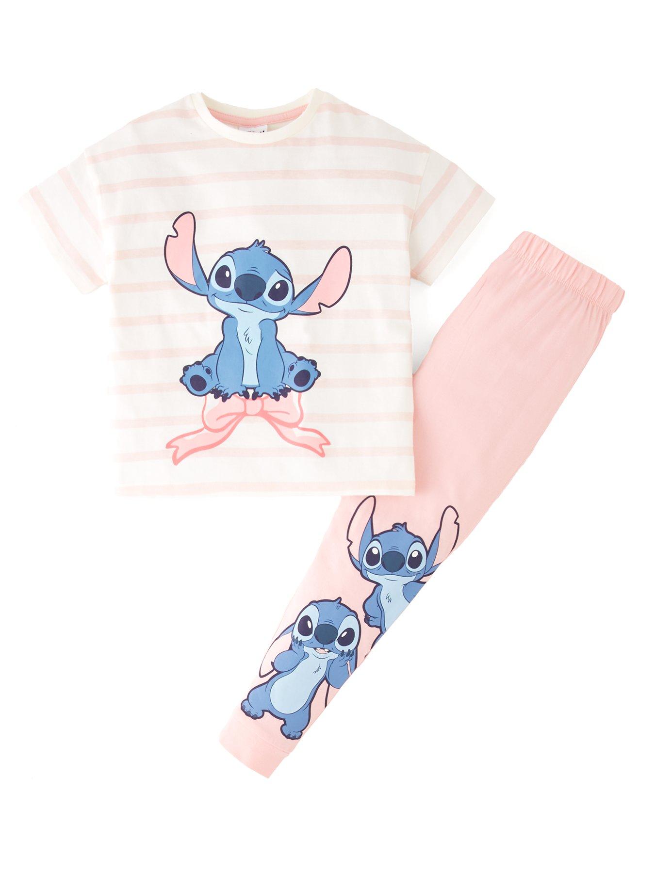 Disney Lilo & Stitch Disney Lilo  &  Stitch Short Sleeve Bow Pyjamas - Pink