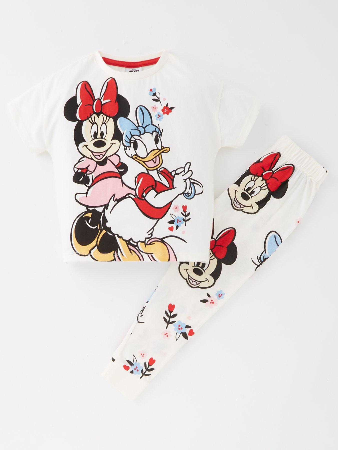 Minnie Mouse Disney Minnie Mouse And Daisy Duck Short Sleeve Pyjama Set - Pink