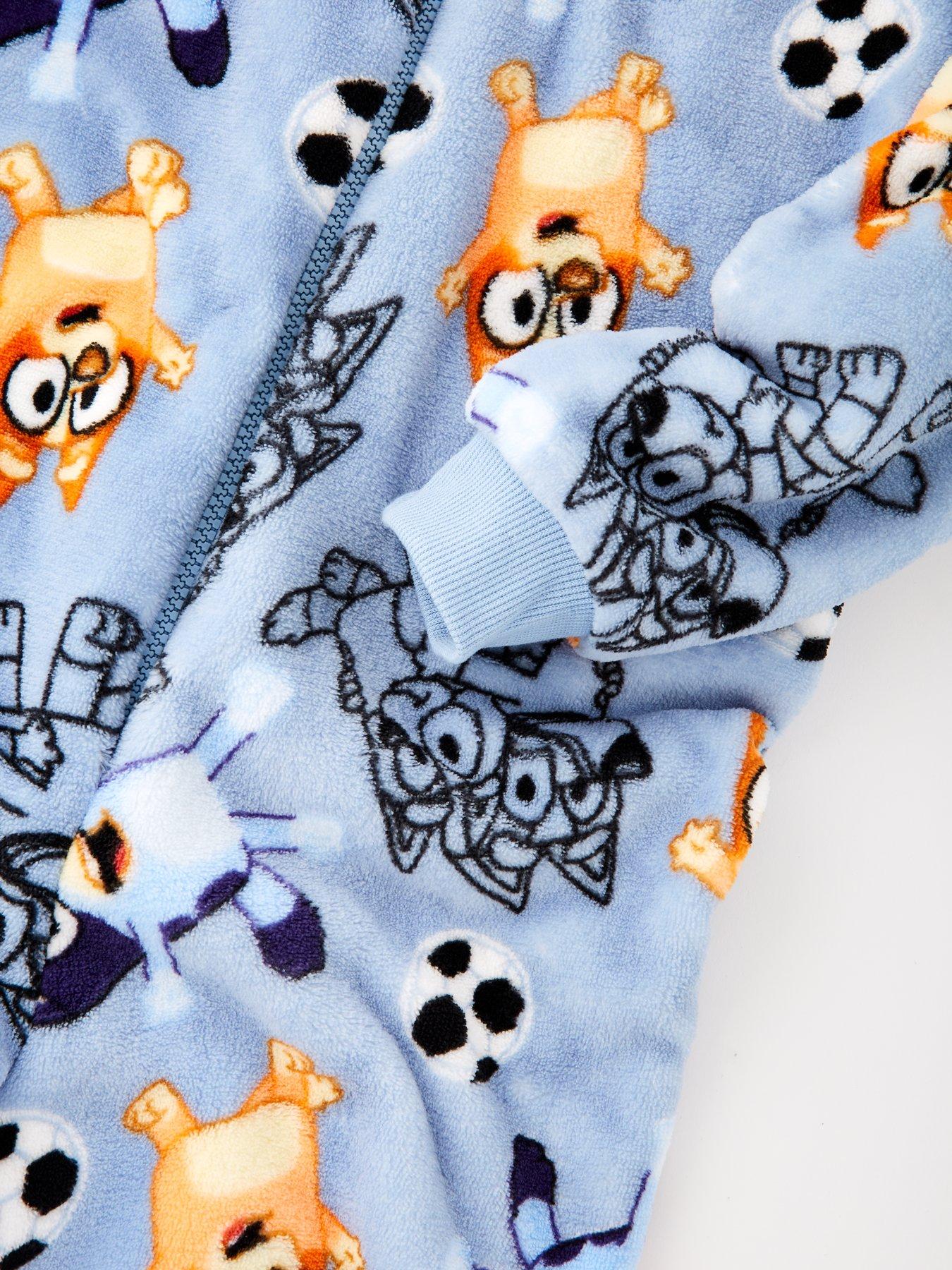 Image 3 of 4 of The Very Collection Fleece All-in-One - Blue