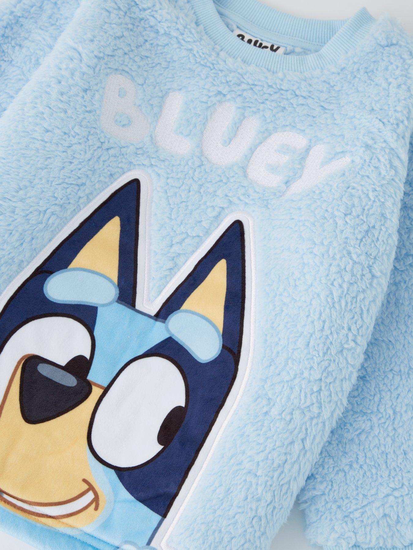 Image 4 of 5 of Bluey Borg Fleece Pyjamas - Navy