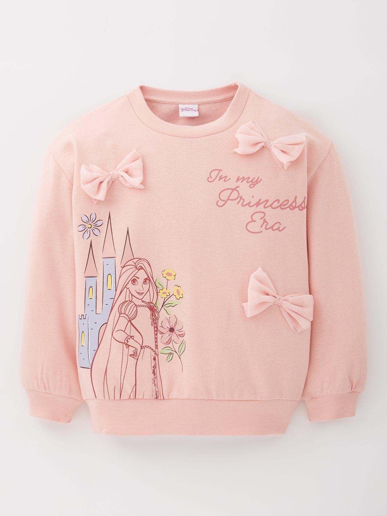 Disney Princess Rapunzel Bow Sweatshirt - Pink
