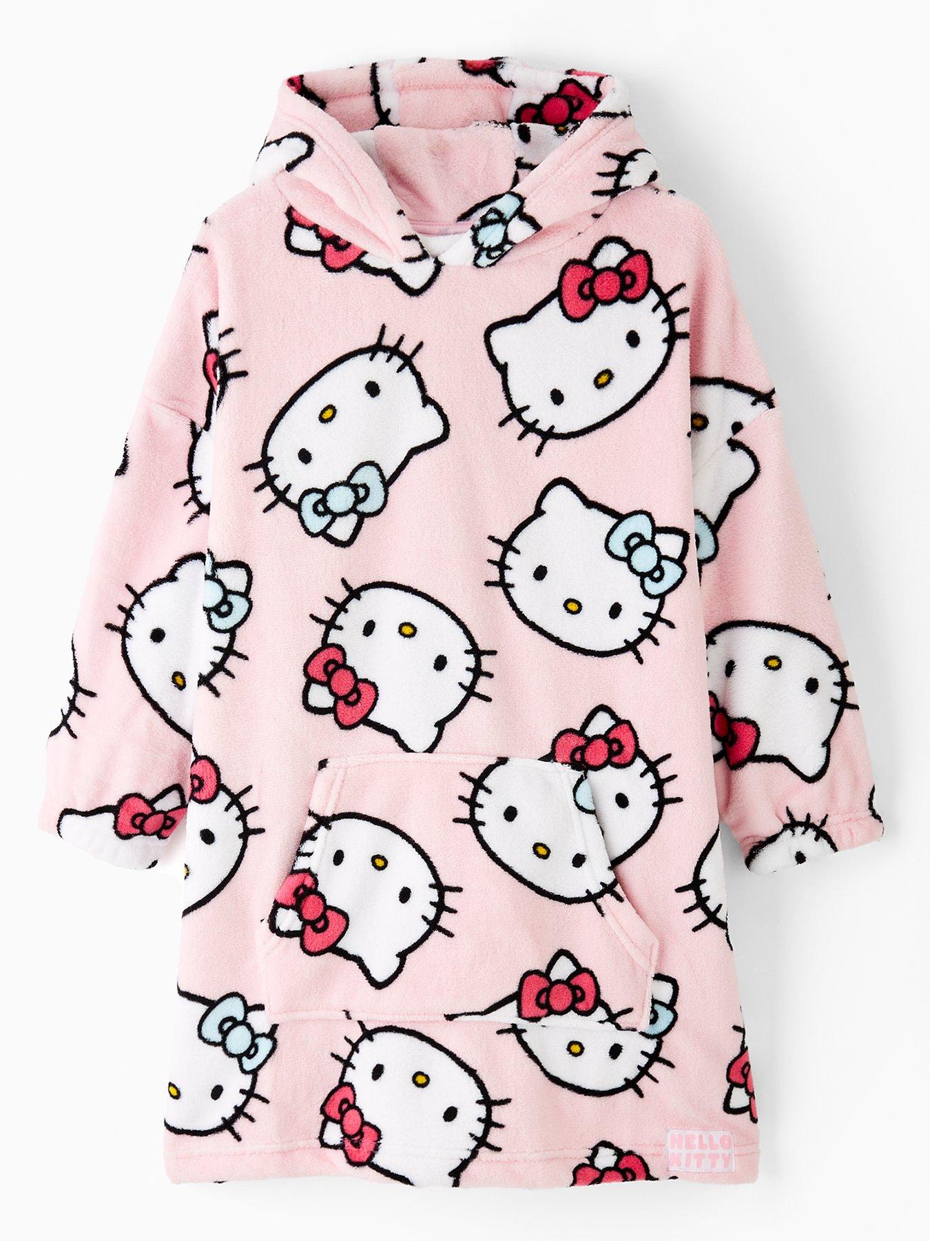Hello Kitty Fleece Hooded Blanket - Pink