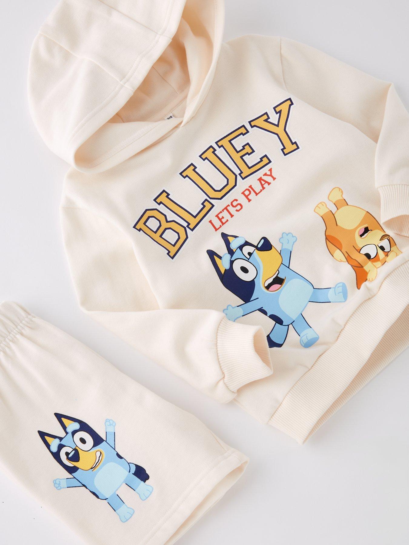 Image 3 of 6 of Bluey 2 Piece Hoodie And Jogger Set - Beige