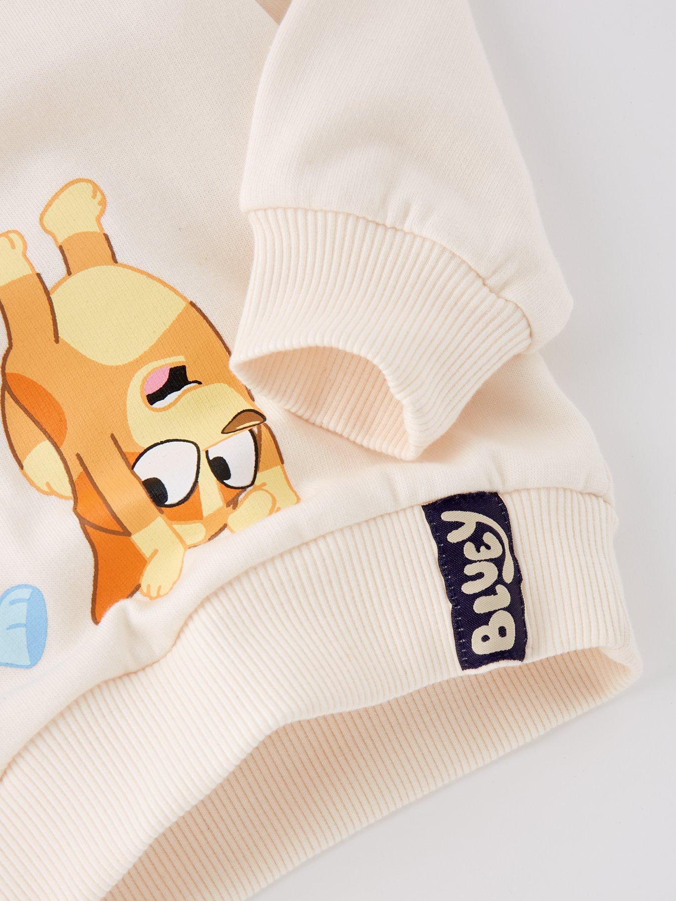 Image 5 of 6 of Bluey 2 Piece Hoodie And Jogger Set - Beige