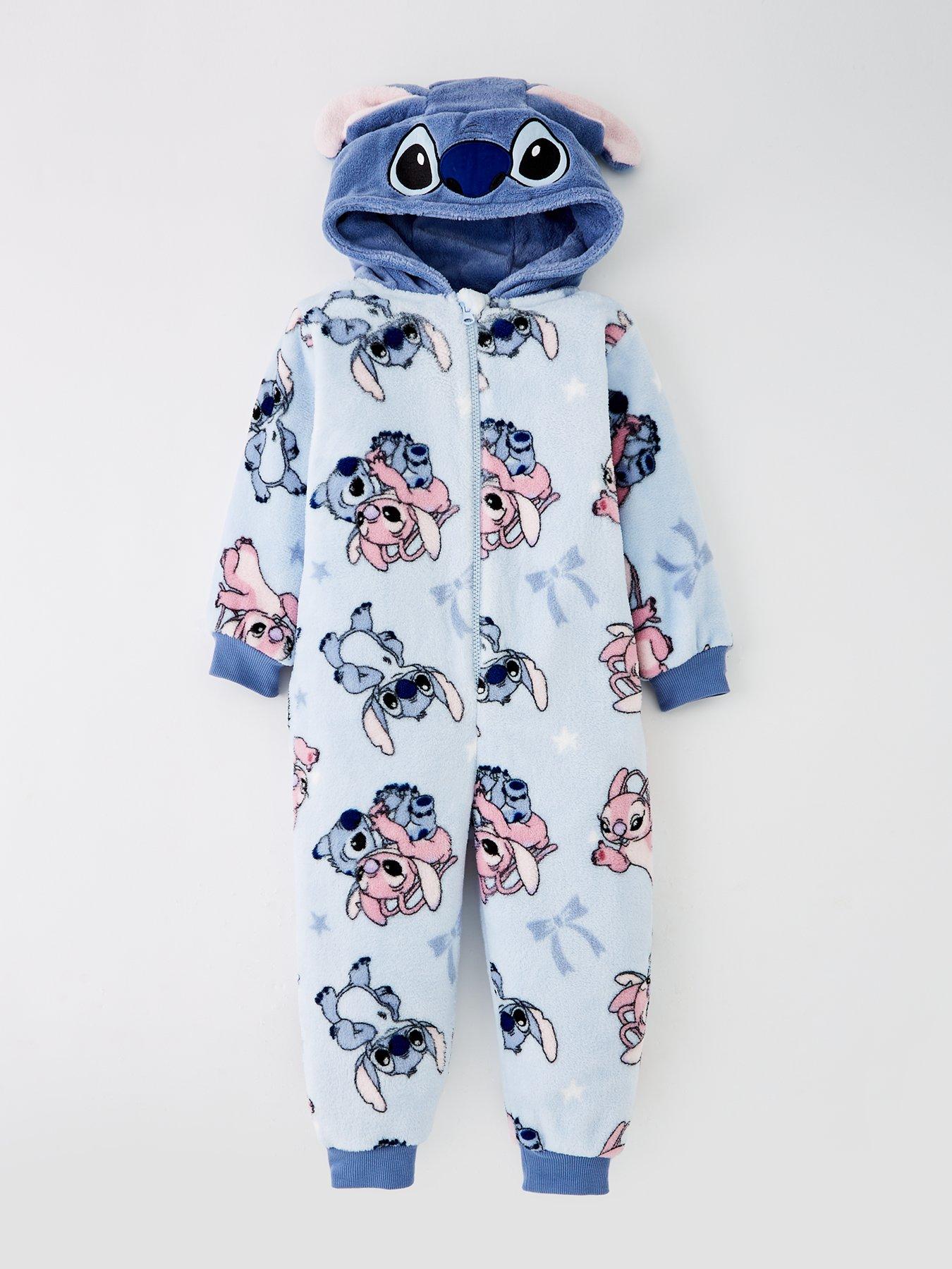 Lilo & Stitch Disney Lilo  &  Stitch Angel Fleece All-in-One - Blue