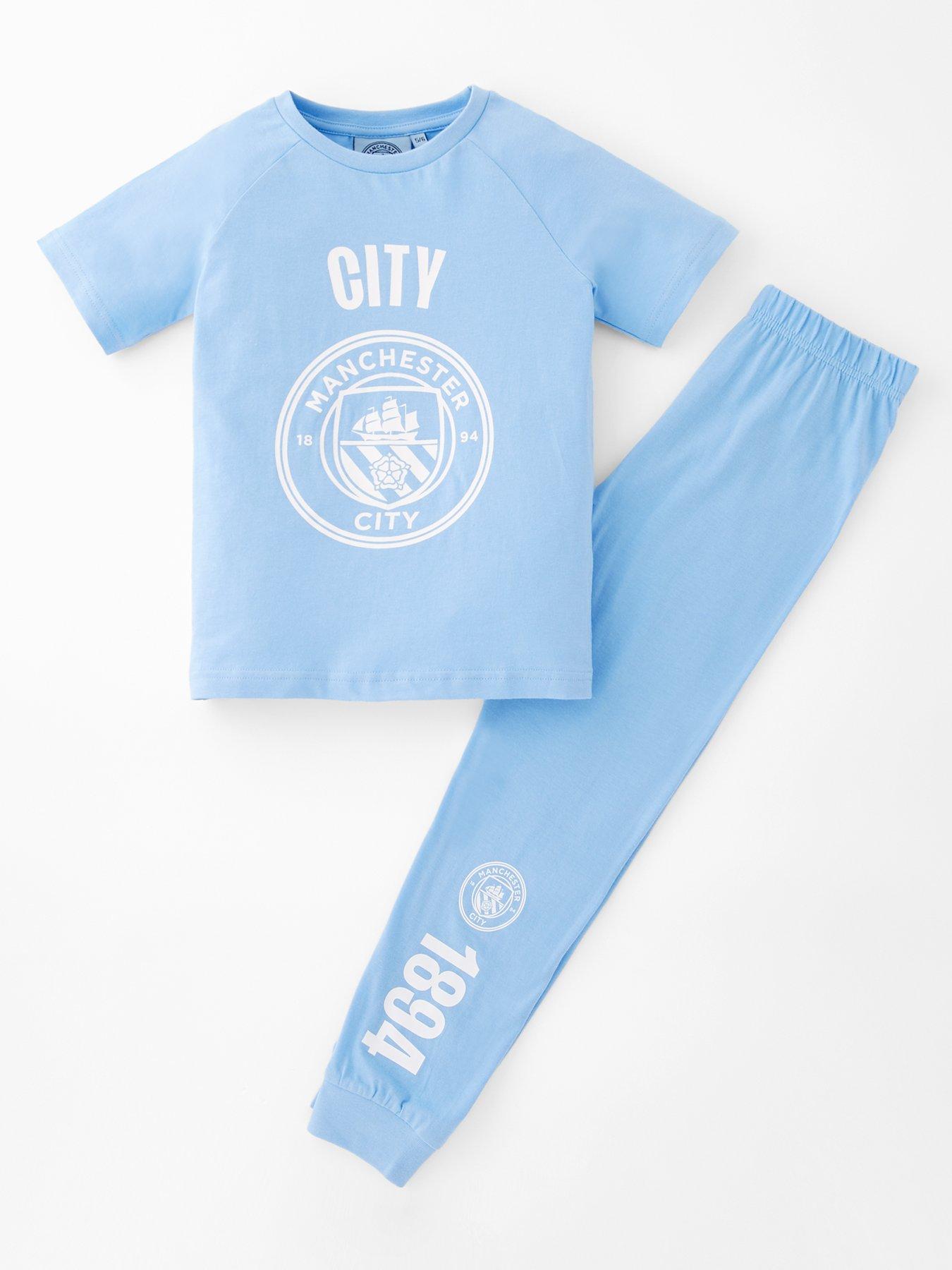 Manchester City FC Football Short Sleeve Pyjamas - Multi