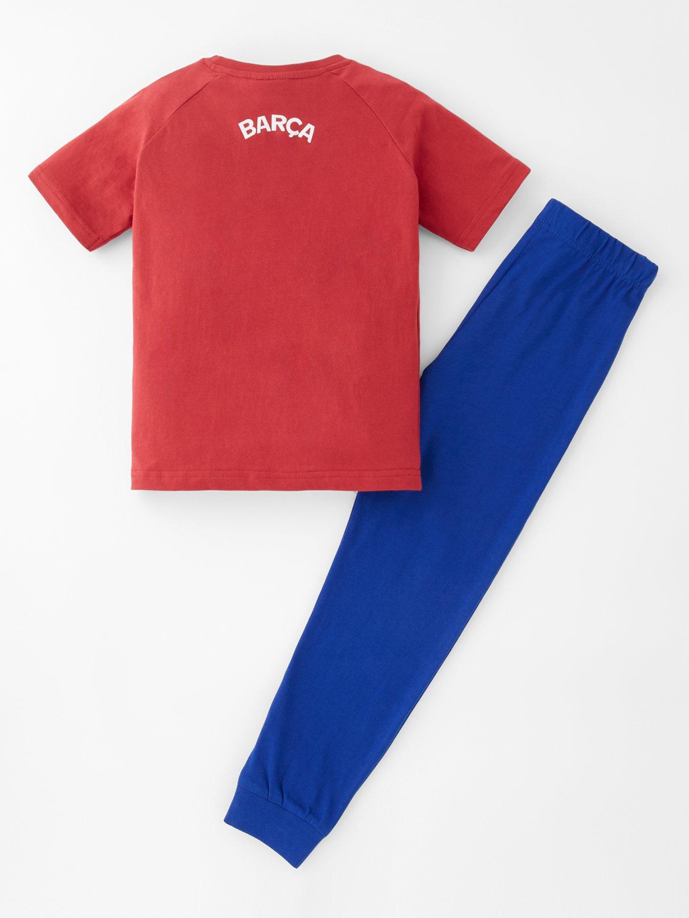Image 2 of 4 of Barcelona FC FC Barcelona&nbsp;Football Short Sleeve Pyjamas - Red/Blue